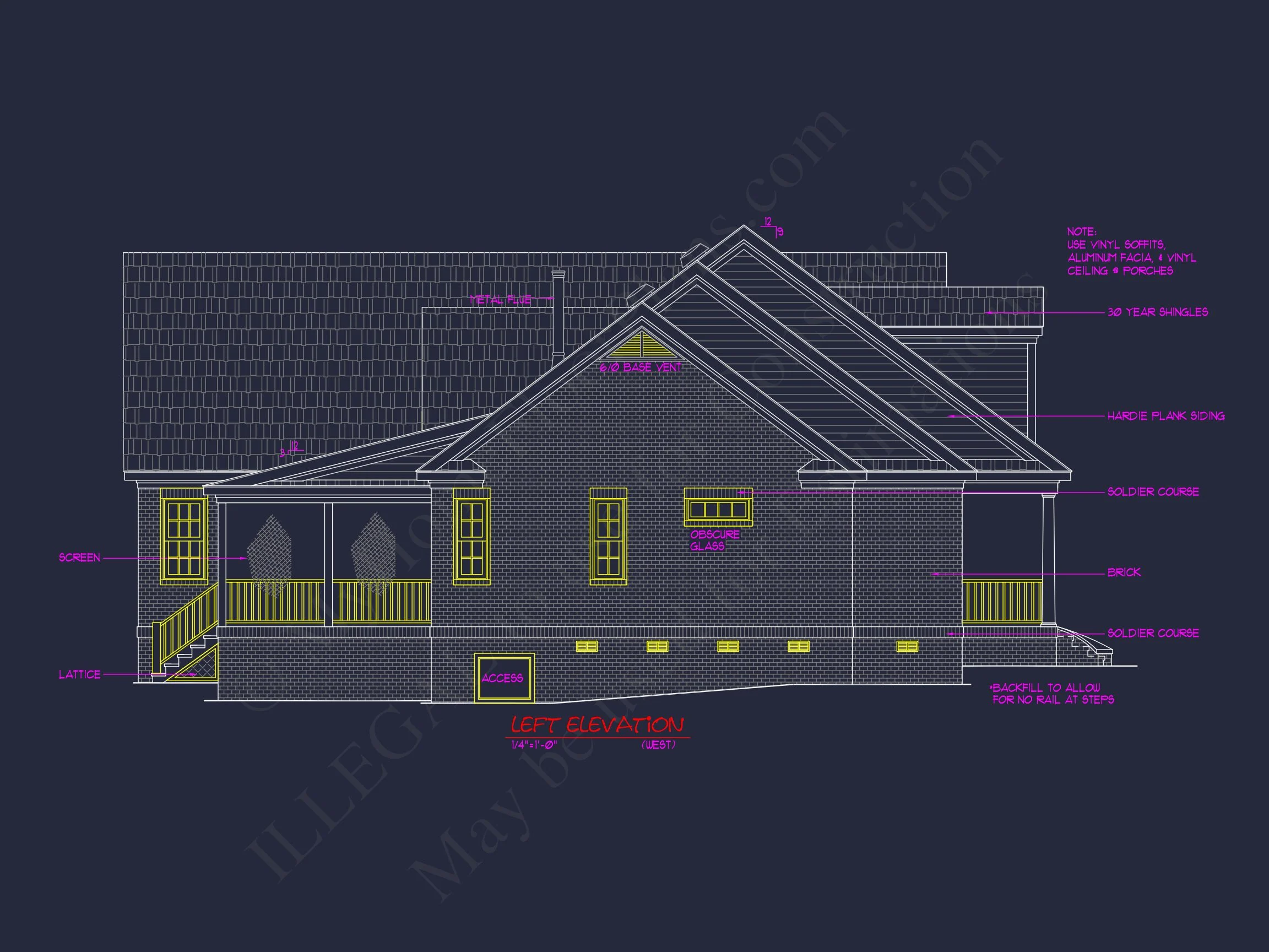 10-1755 HOUSE PLAN - Traditional 2-Story House Plan with 3 Beds & Garage | Blueprints & CAD Designs 10 Traditional 2-Story house Plan with 3 Beds & Garage