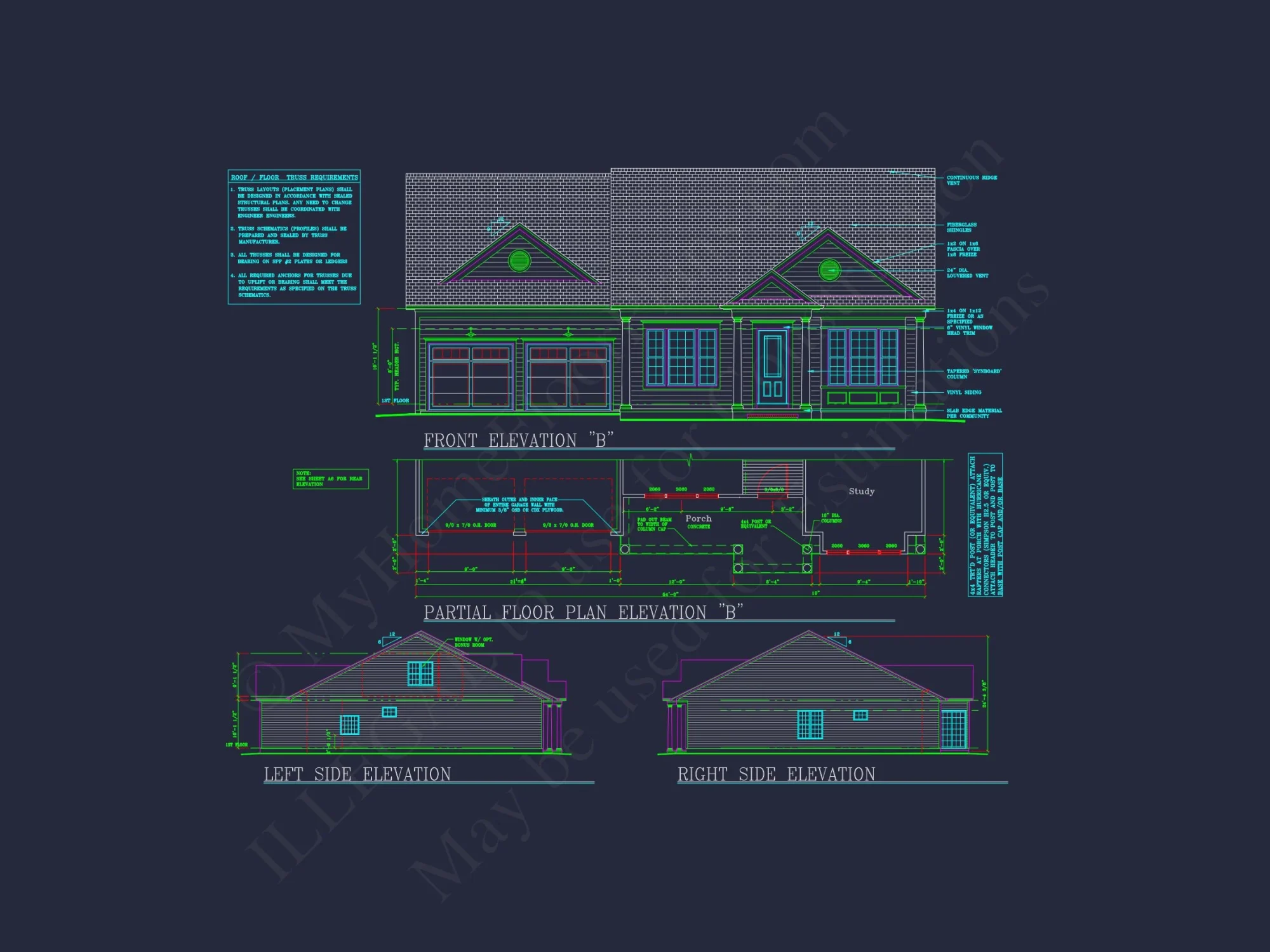 Modern house Plan: Blueprint, CAD Designs for Spacious Living