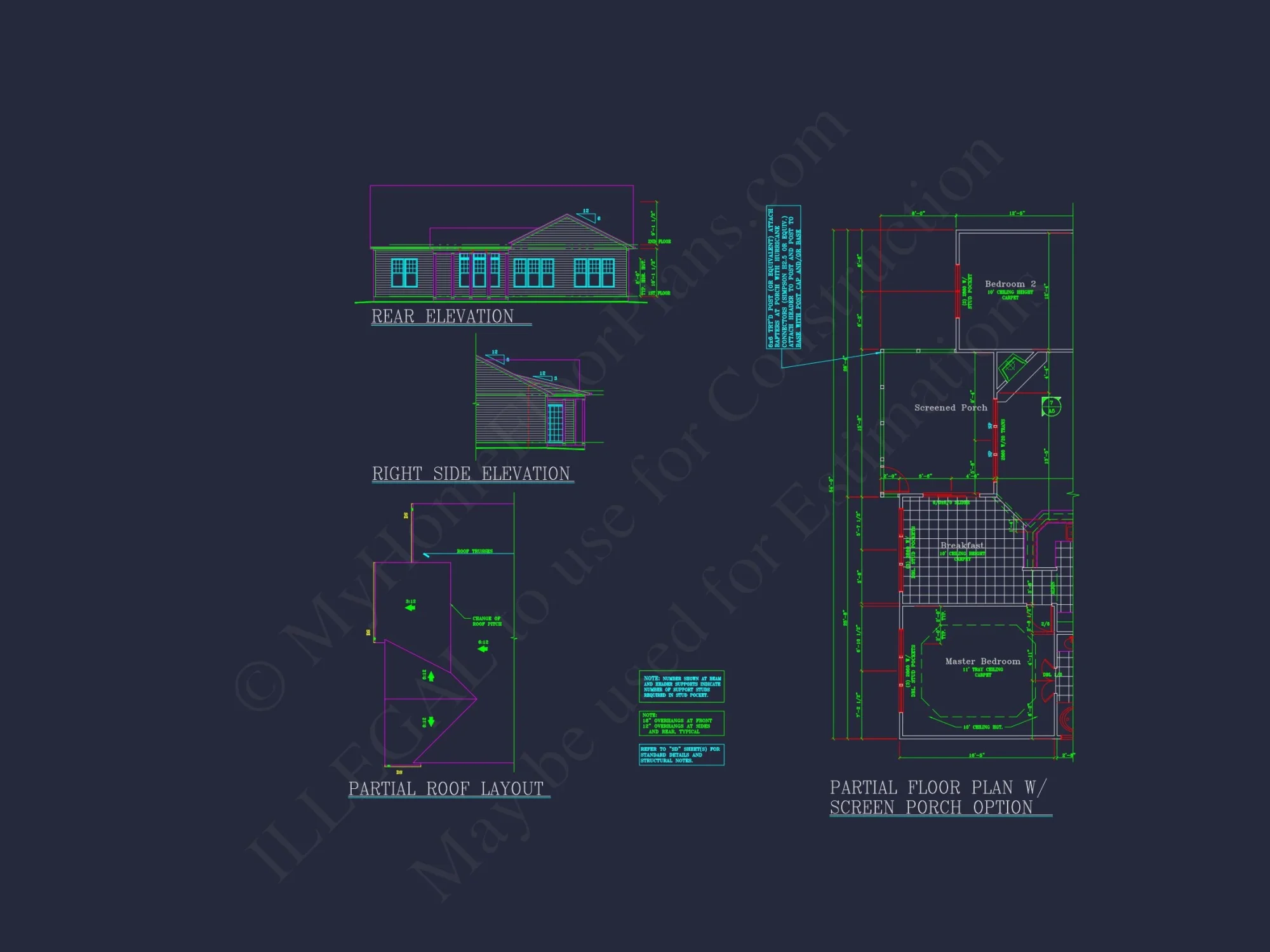 Modern house Plan: Blueprint, CAD Designs for Spacious Living