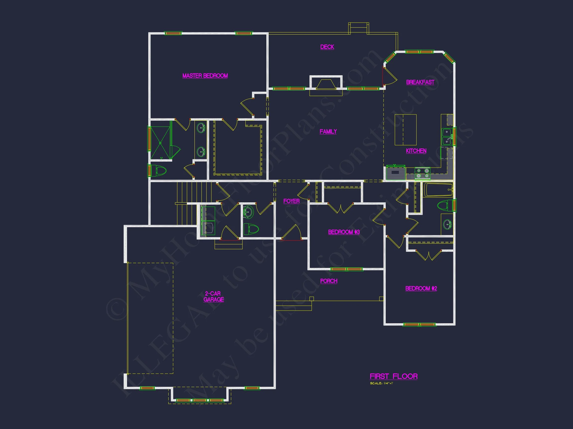 20-2079 HOUSE PLAN - Traditional Craftsman Home Plan - 3-Bed, 2-Bath, 1,720 SF 4 Charming Craftsman house Plan with Open Floor Design