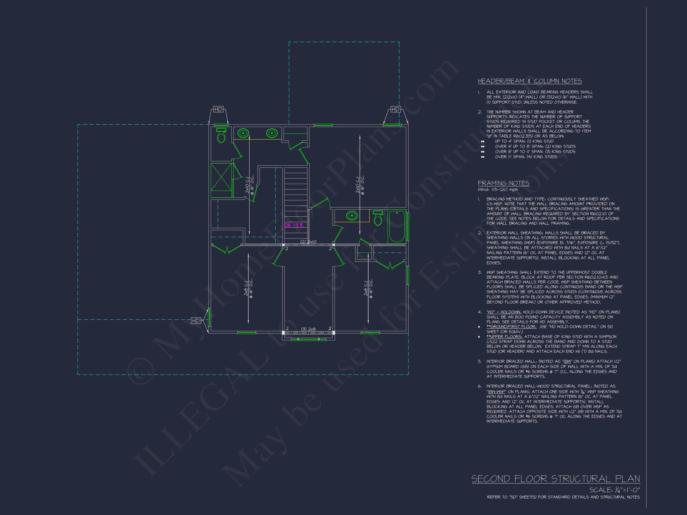 Traditional Colonial Home Plan - 3-Bed, 2-Bath, 1,853 SF 12 Beautiful 2-Story house Plan with CAD Architecture Designs