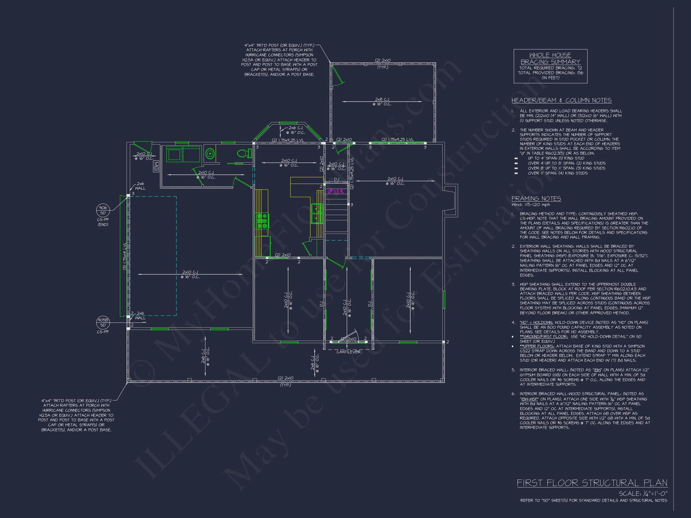 Traditional Colonial Home Plan - 3-Bed, 2-Bath, 1,853 SF 11 Beautiful 2-Story house Plan with CAD Architecture Designs