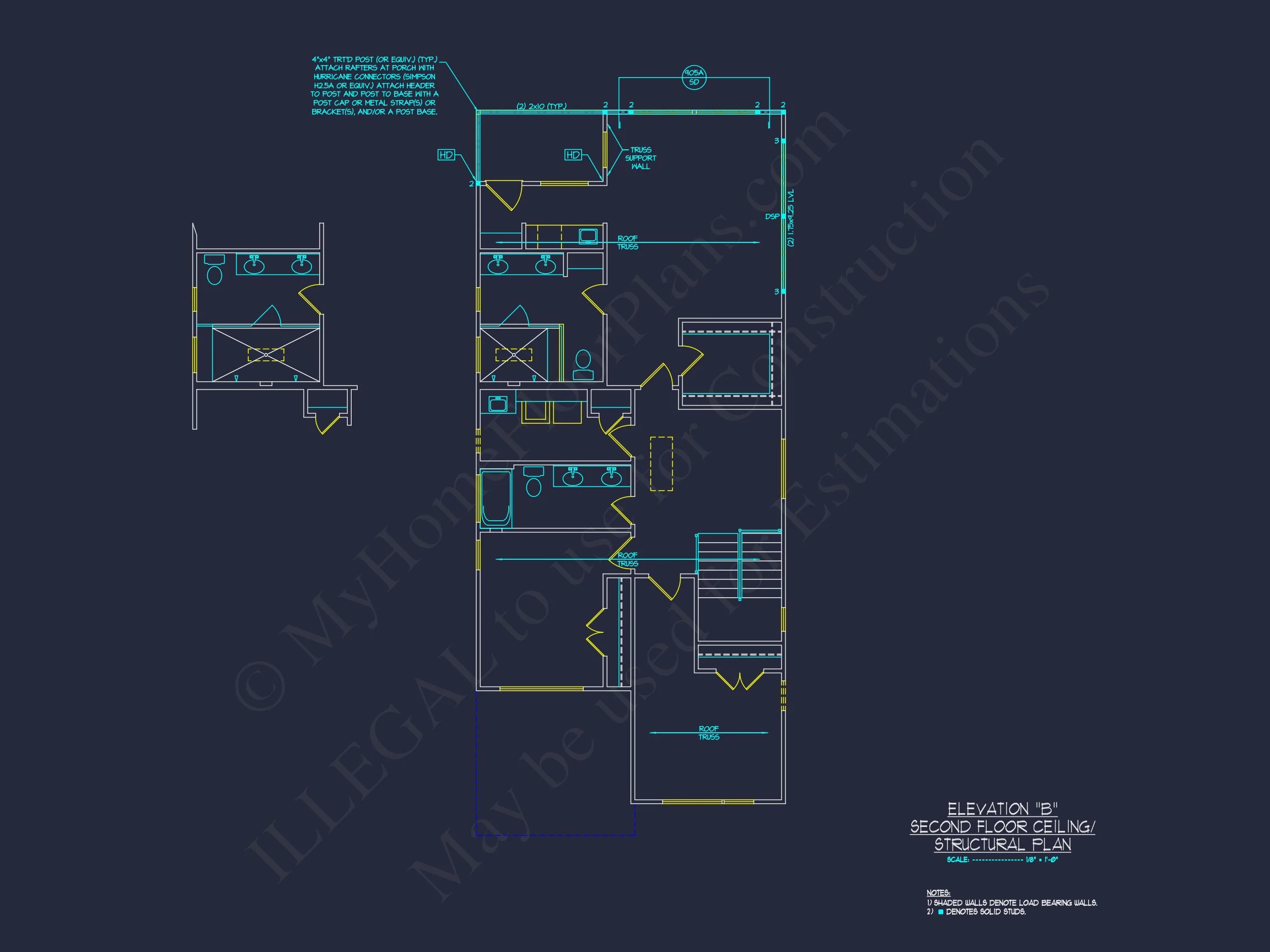 Modern Contemporary Home Plan - 3-Bed, 2-Bath, 2,517 SF 21 Modern house Plan with 2 Floors and Open-Concept Designs