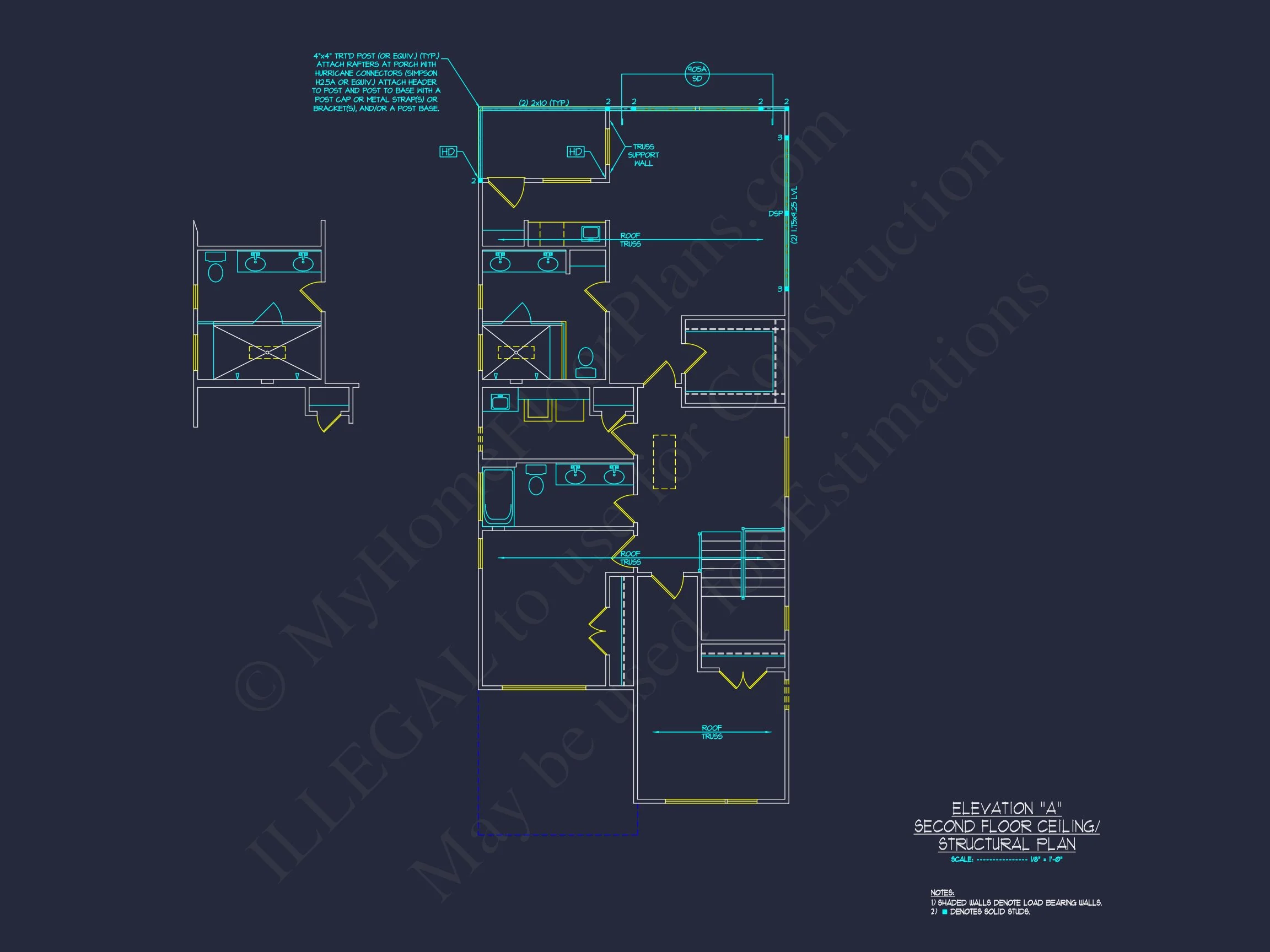 Modern Contemporary Home Plan - 3-Bed, 2-Bath, 2,517 SF 20 Modern house Plan with 2 Floors and Open-Concept Designs