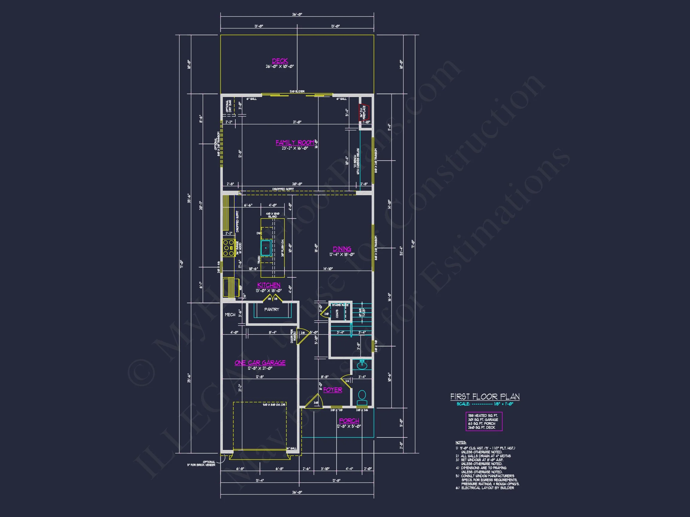 Modern Contemporary Home Plan - 3-Bed, 2-Bath, 2,517 SF 12 Modern house Plan with 2 Floors and Open-Concept Designs