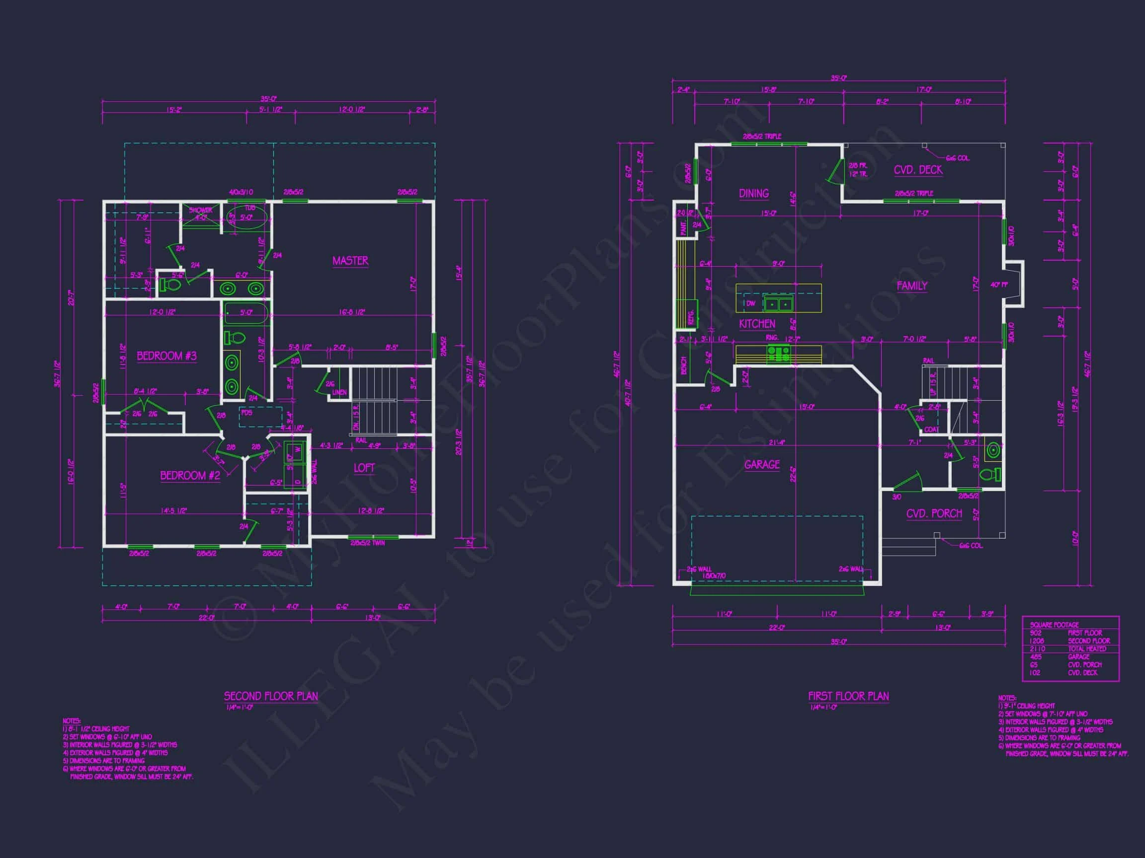 20-1153 HOUSE PLAN - Traditional Home Plan - 4-Bed, 3-Bath, 2,400 SF 4 Modern Craftsman house Plan with Open Floor Plan & CAD Designs