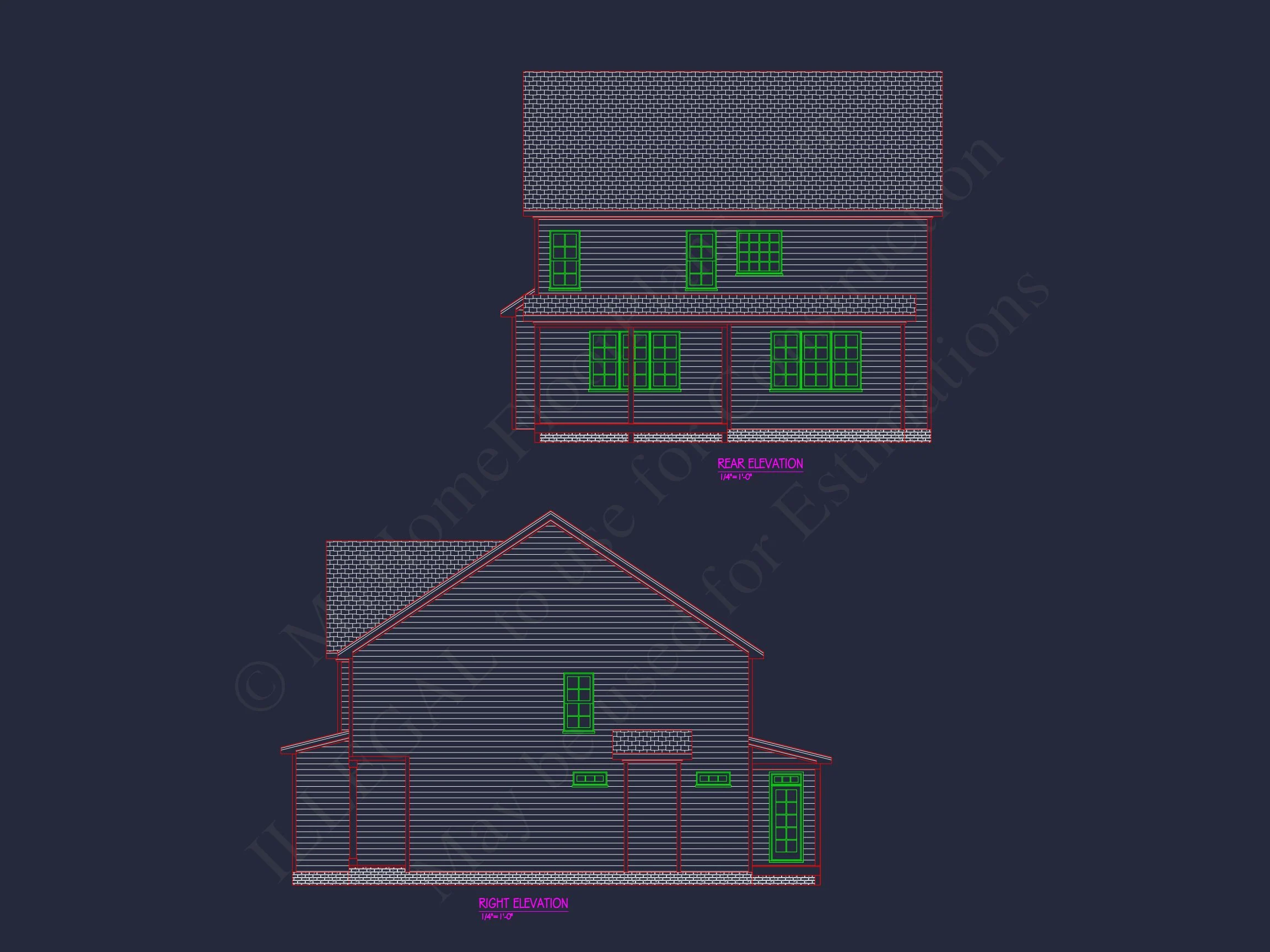 20-1153 HOUSE PLAN - Traditional Home Plan - 4-Bed, 3-Bath, 2,400 SF 3 Modern Craftsman house Plan with Open Floor Plan & CAD Designs