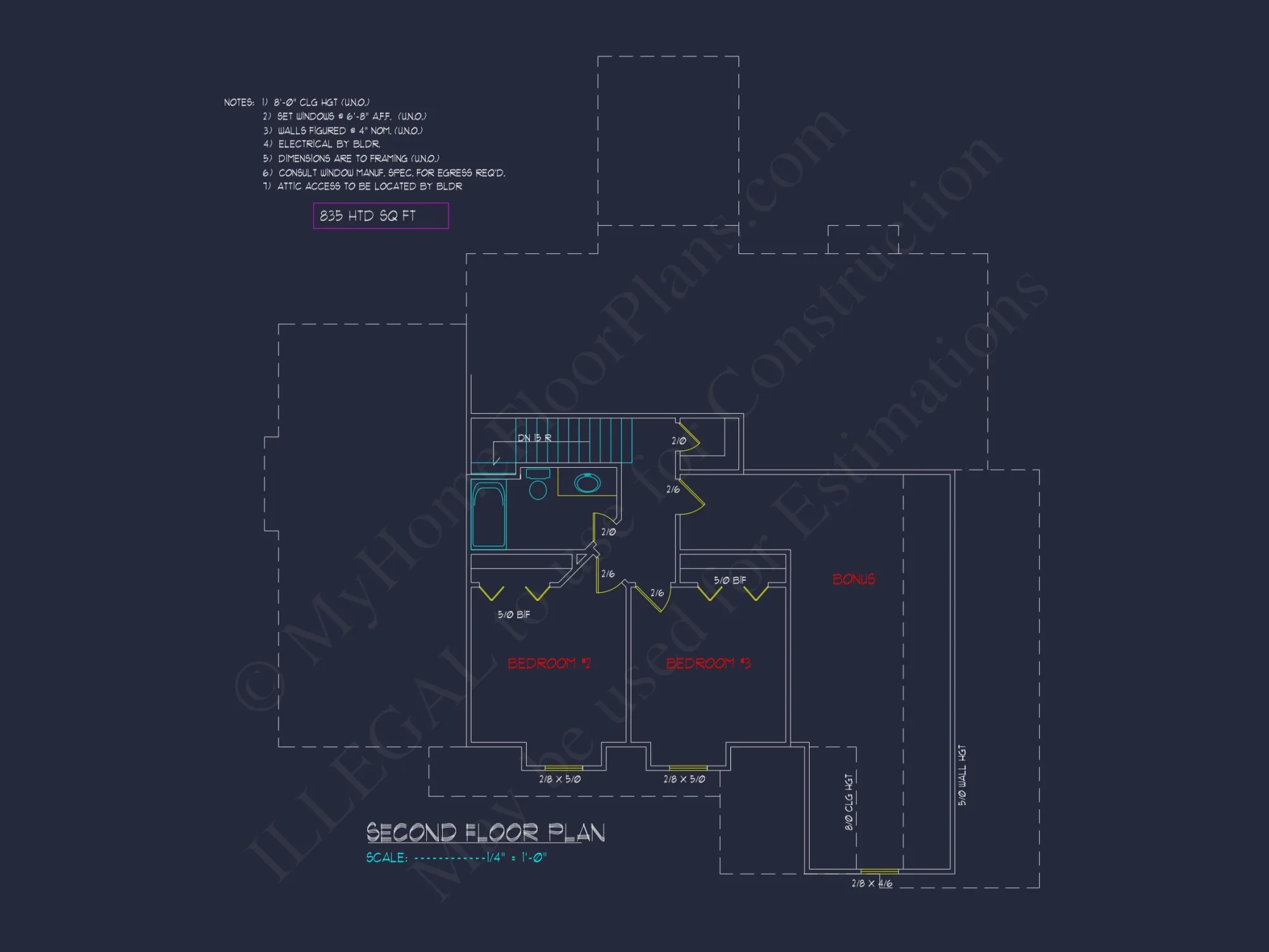 Charming 2-Story house Plan with Detailed Floor Blueprint and Designs