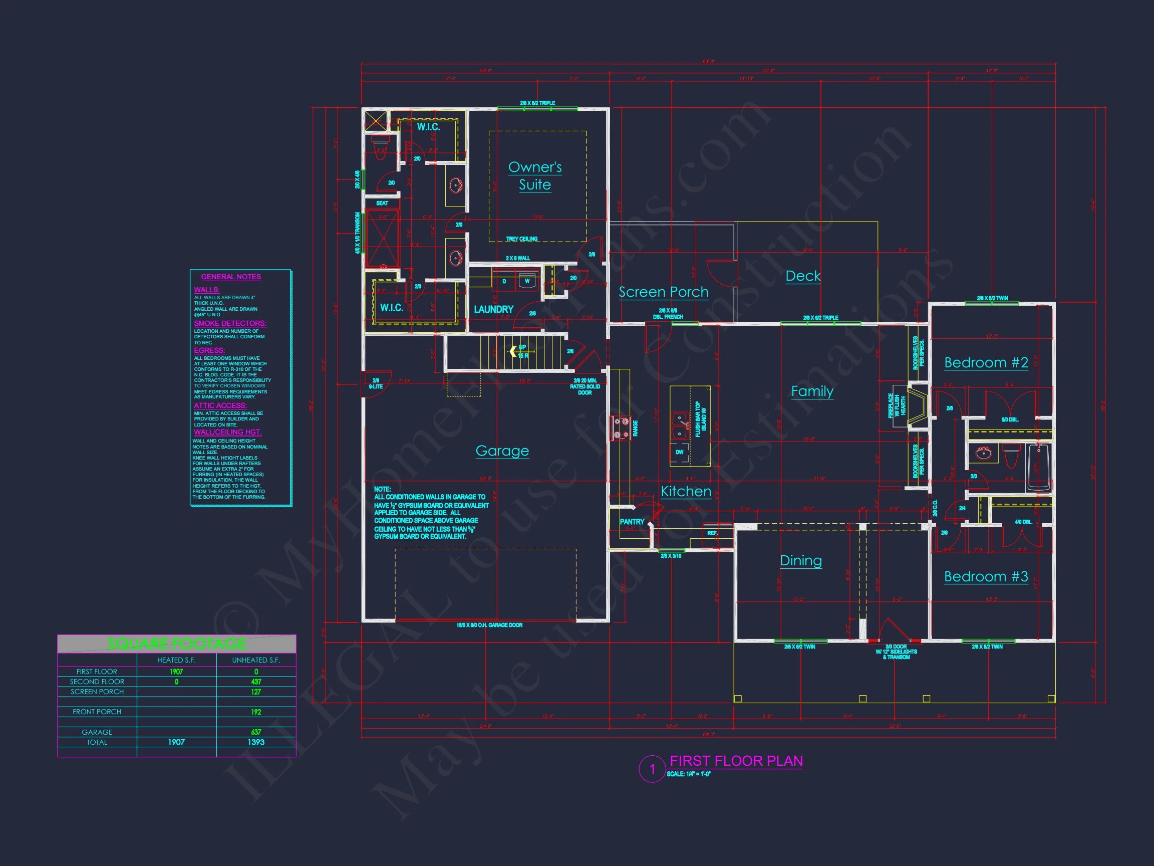 19-2319 HOUSE PLAN - Traditional Colonial Home Plan - 4-Bed, 3-Bath, 2,750 SF 6 Beautiful house Plan with Spacious Floor Design and CAD Blueprint
