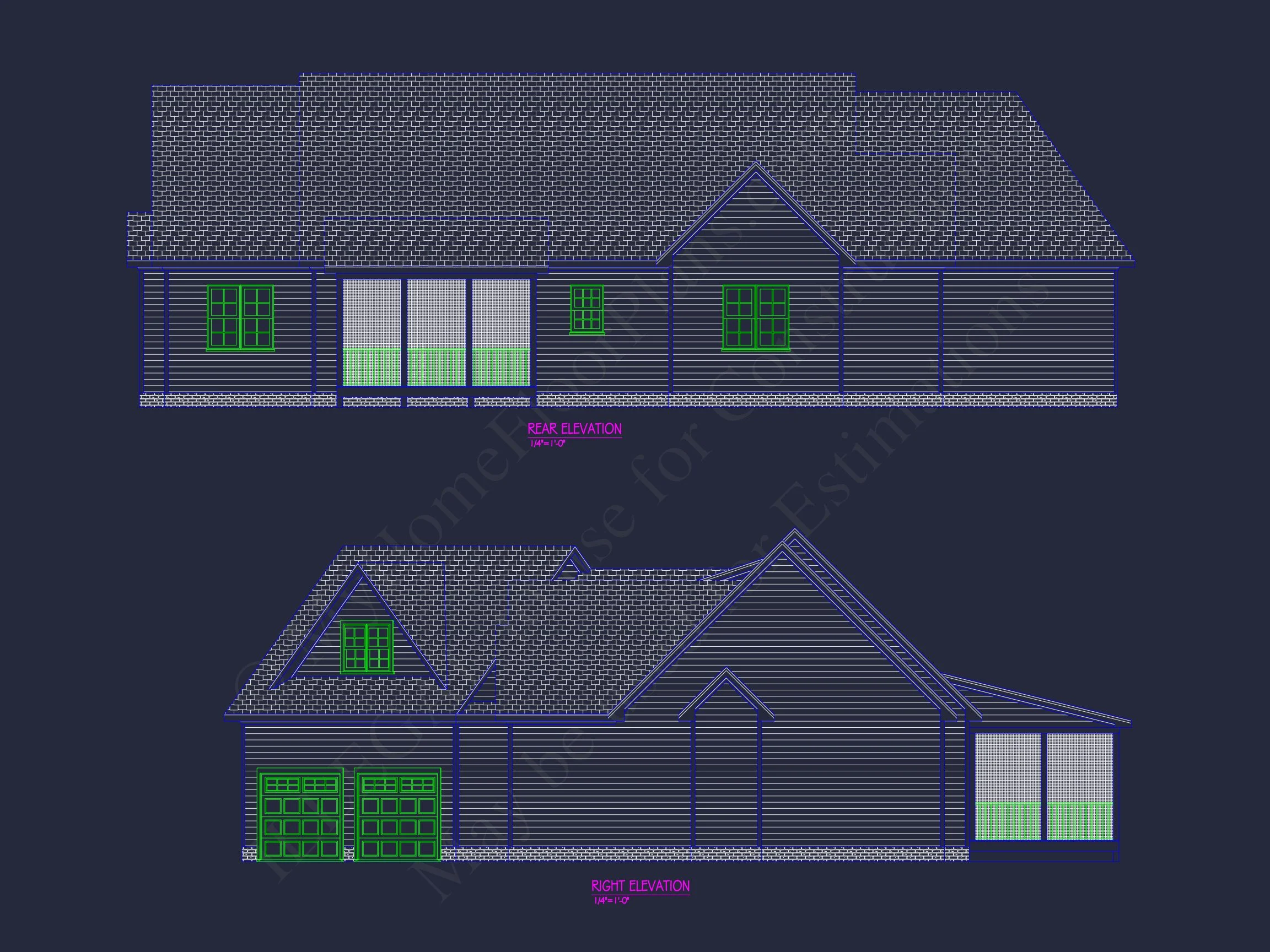 19-2268 HOUSE PLAN - Traditional Home Plan - 3-Bed, 2-Bath, 2,400 SF 3 Modern Craftsman house Plan with 1.5 Story Design and Angled Garage