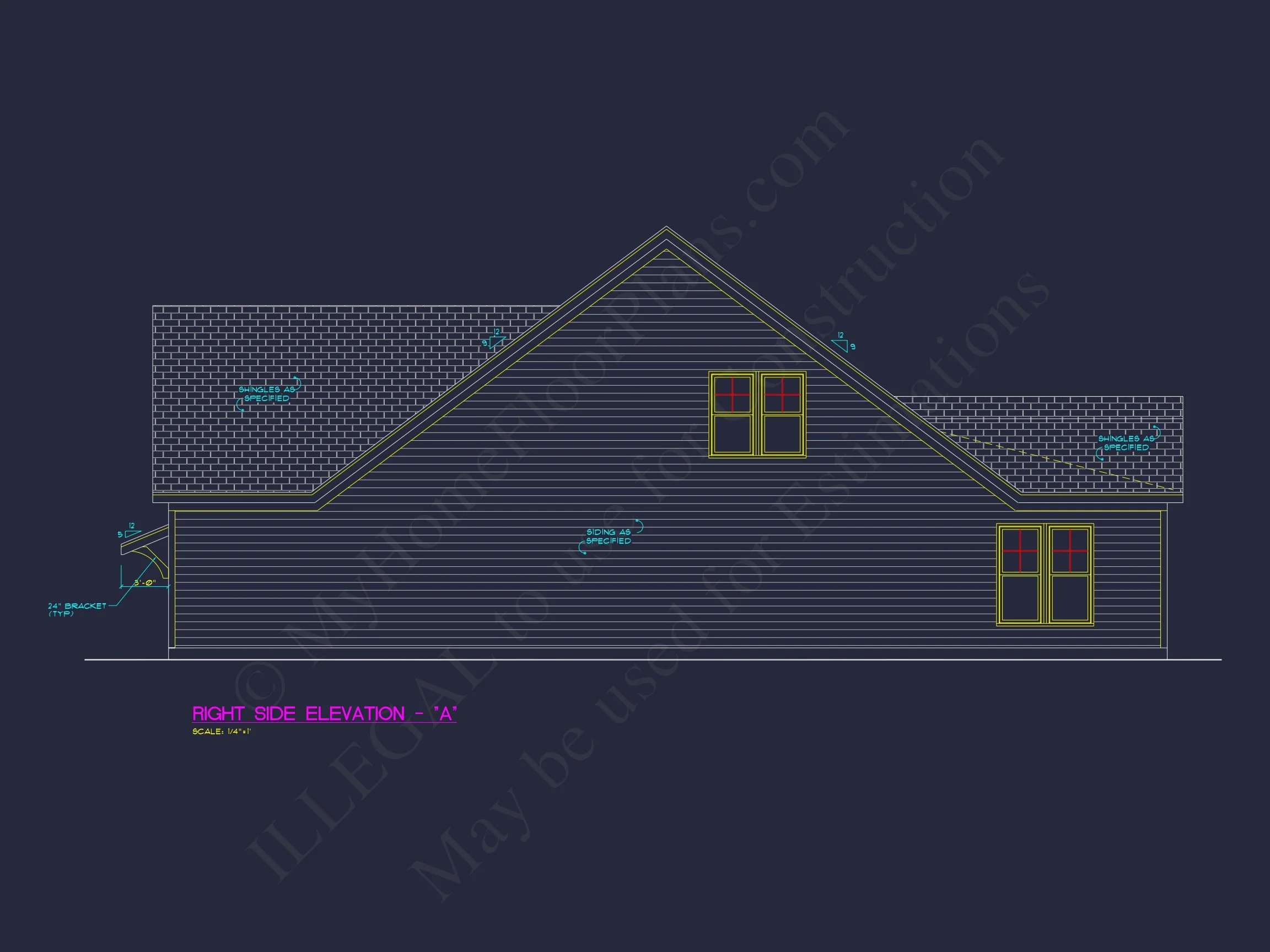 19-1536 HOUSE PLAN - Traditional Home Plan - 3-Bed, 2-Bath, 1,950 SF 4 Traditional house Plan with 3 Bedrooms, 2-Car Garage & CAD Designs