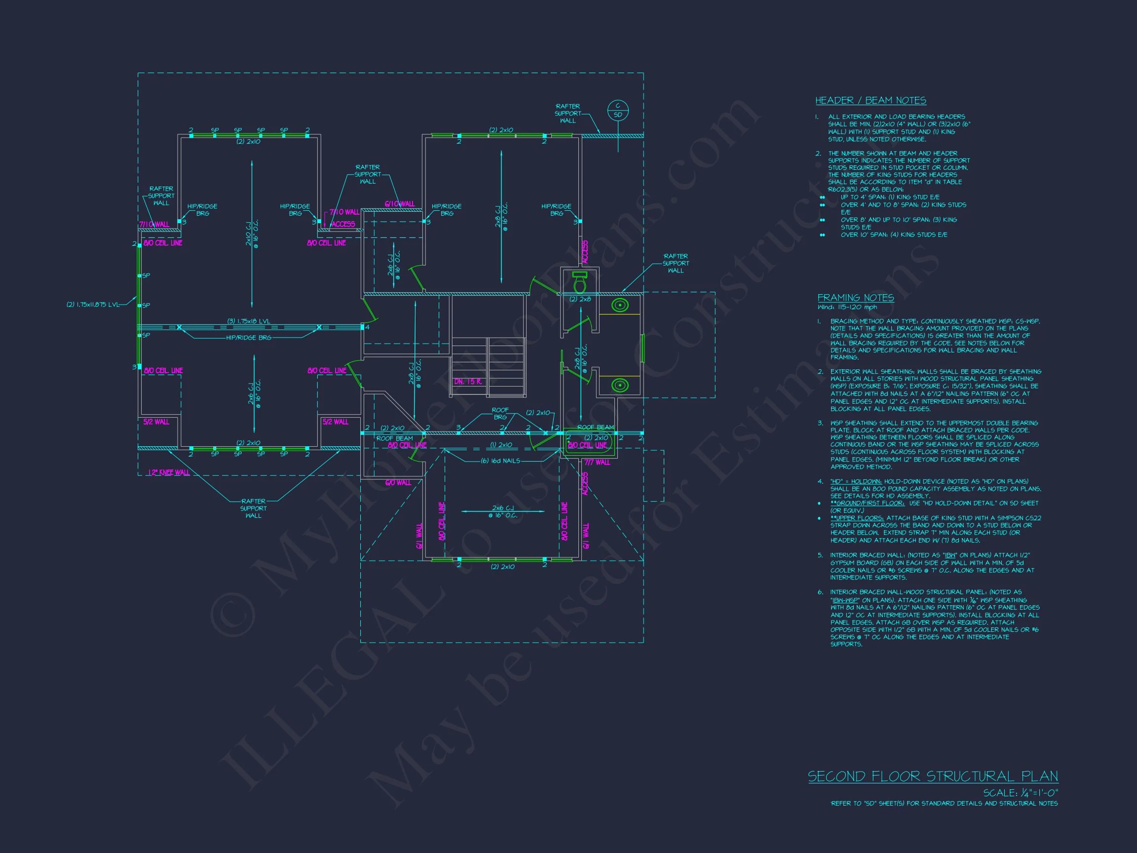 19-1280 HOUSE PLAN - Modern Farmhouse Home Plan - 4-Bed, 3-Bath, 2,650 SF 10 Craftsman house Plan