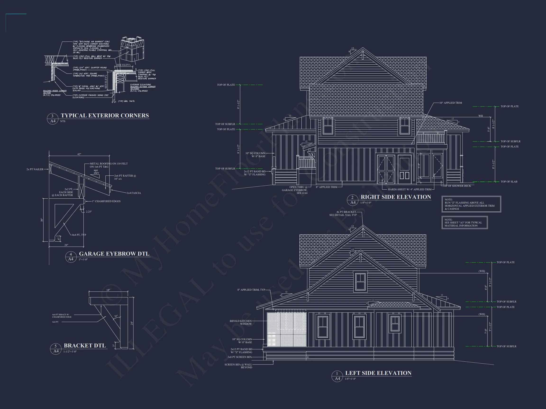 18-2244 HOUSE PLAN - Modern Farmhouse Home Plan - 4-Bed, 3-Bath, 2,600 SF 3 Craftsman-Style house Plan with Open Floor Designs and CAD Blueprints