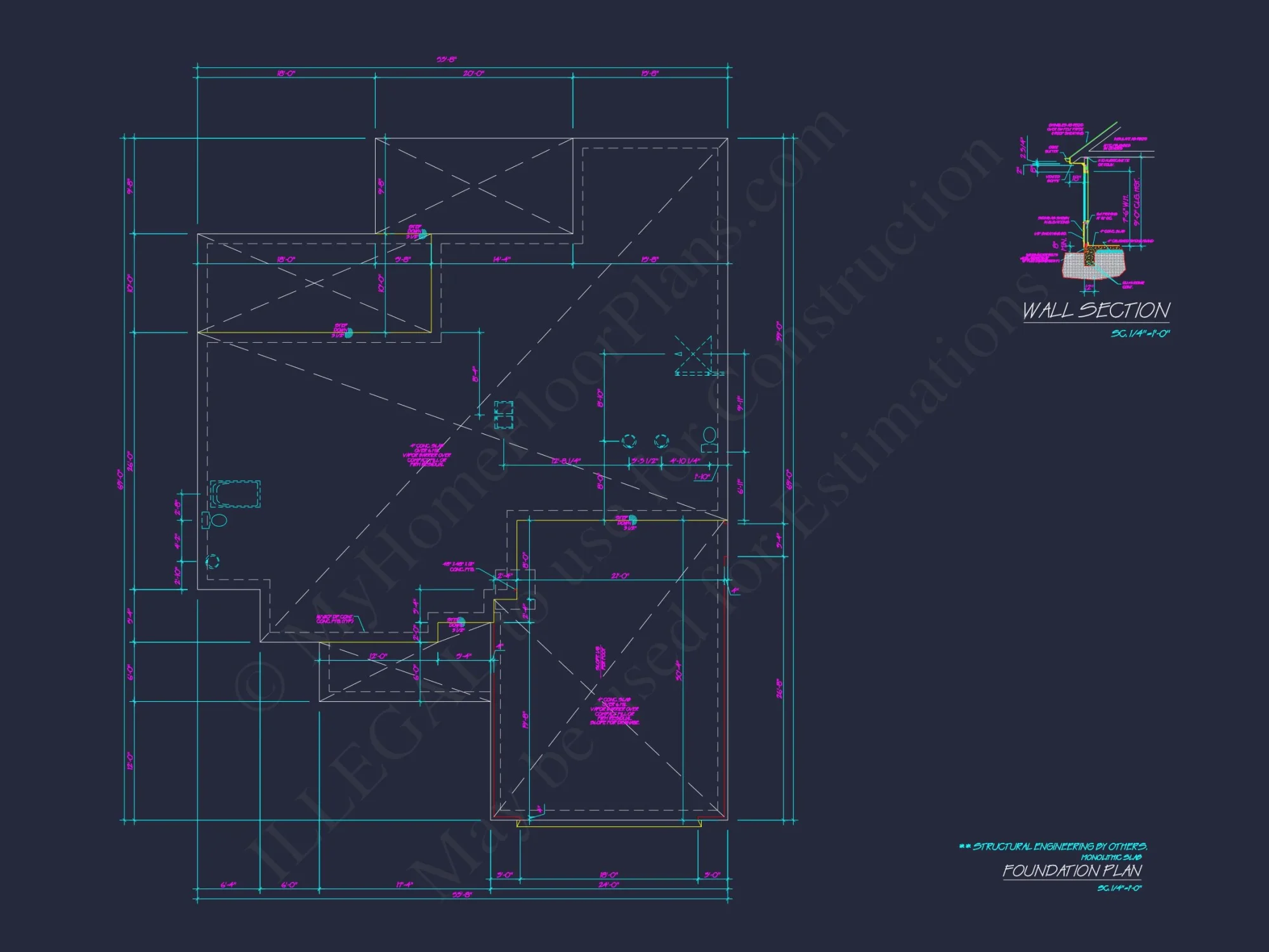 Customizable house Floor Plan with CAD Designs and Blueprint