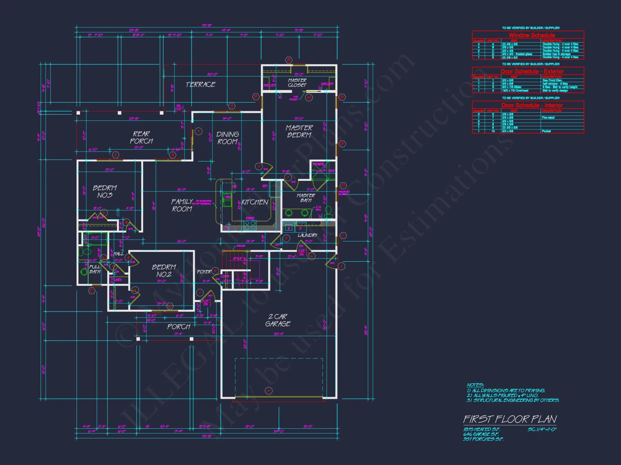 Customizable house Floor Plan with CAD Designs and Blueprint