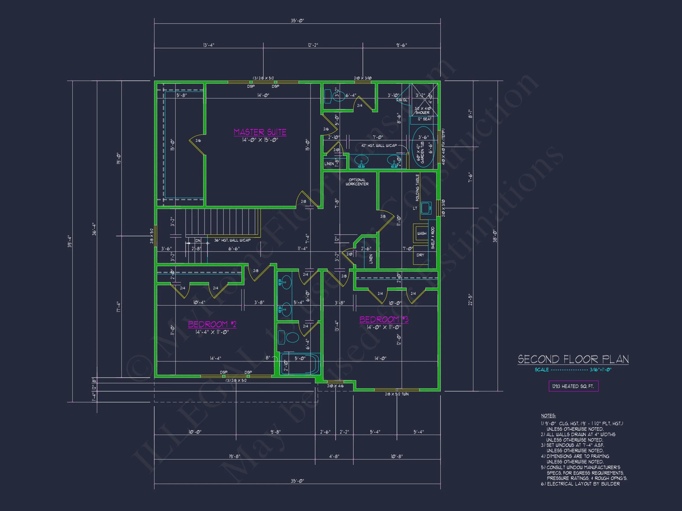 18-1850 HOUSE PLAN - Traditional Suburban Home Plan - 3-Bed, 2.5-Bath, 2,225 SF 7 Elegant 2-Story house Plan with Spacious CAD Designs