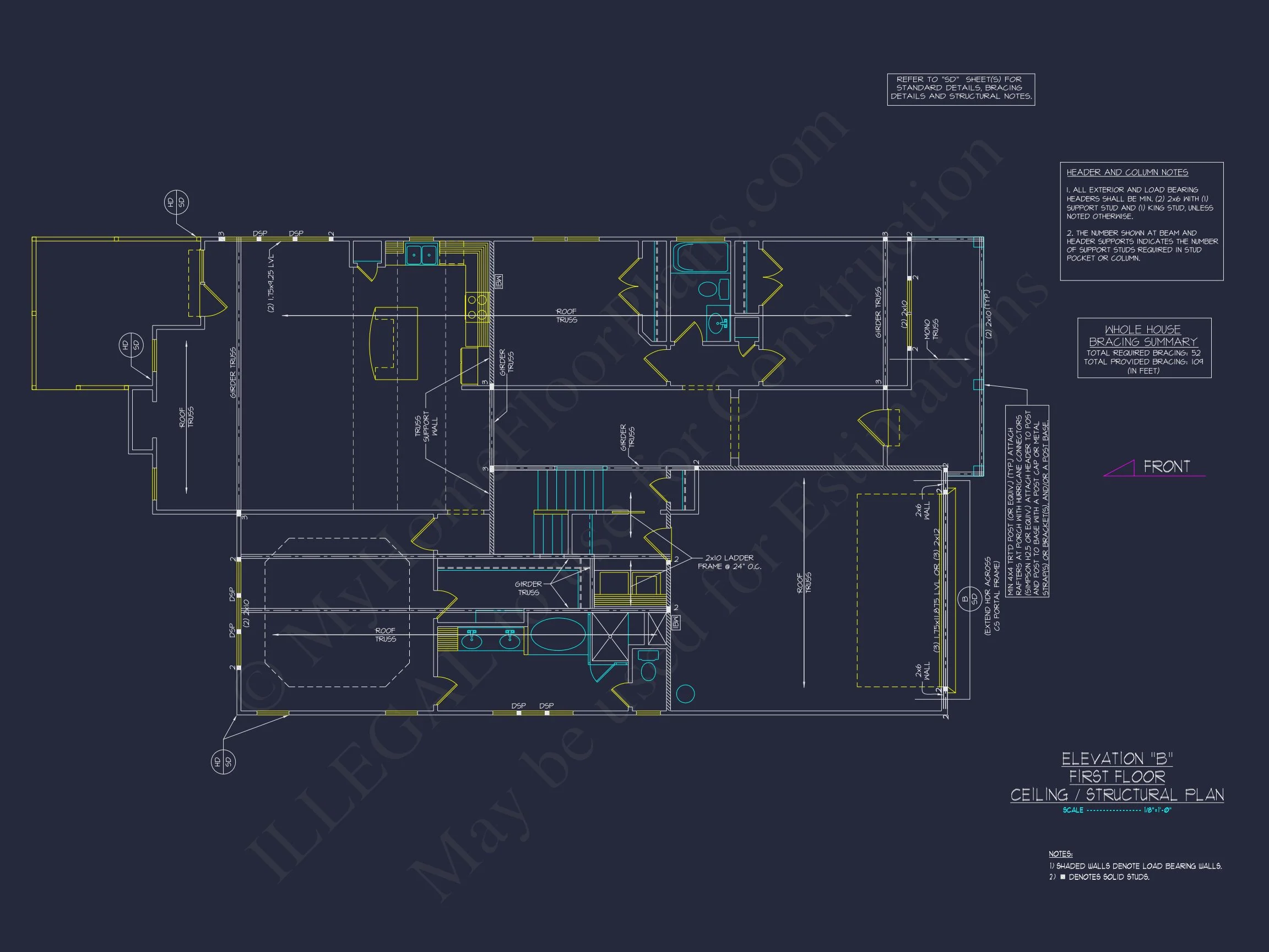18-1583 HOUSE PLAN - Traditional Craftsman Home Plan - 3-Bed, 2.5-Bath, 2,050 SF 11 Craftsman house Plan with Versatile Floor Plan and CAD Designs