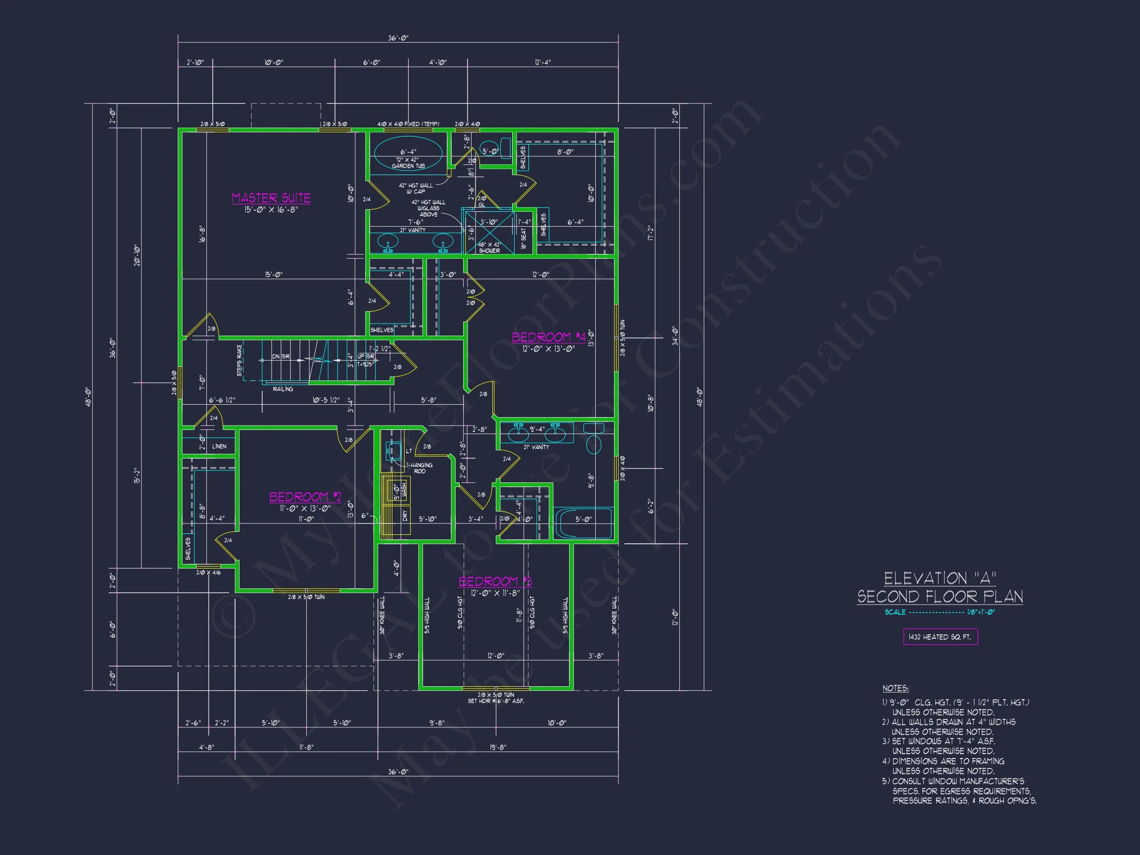 17-1334 HOUSE PLAN - Modern Farmhouse Home Plan - 4-Bed, 3-Bath, 2,650 SF 10 Beautiful house Floor Plan: CAD & Blueprint Designs of Architectural Ownery