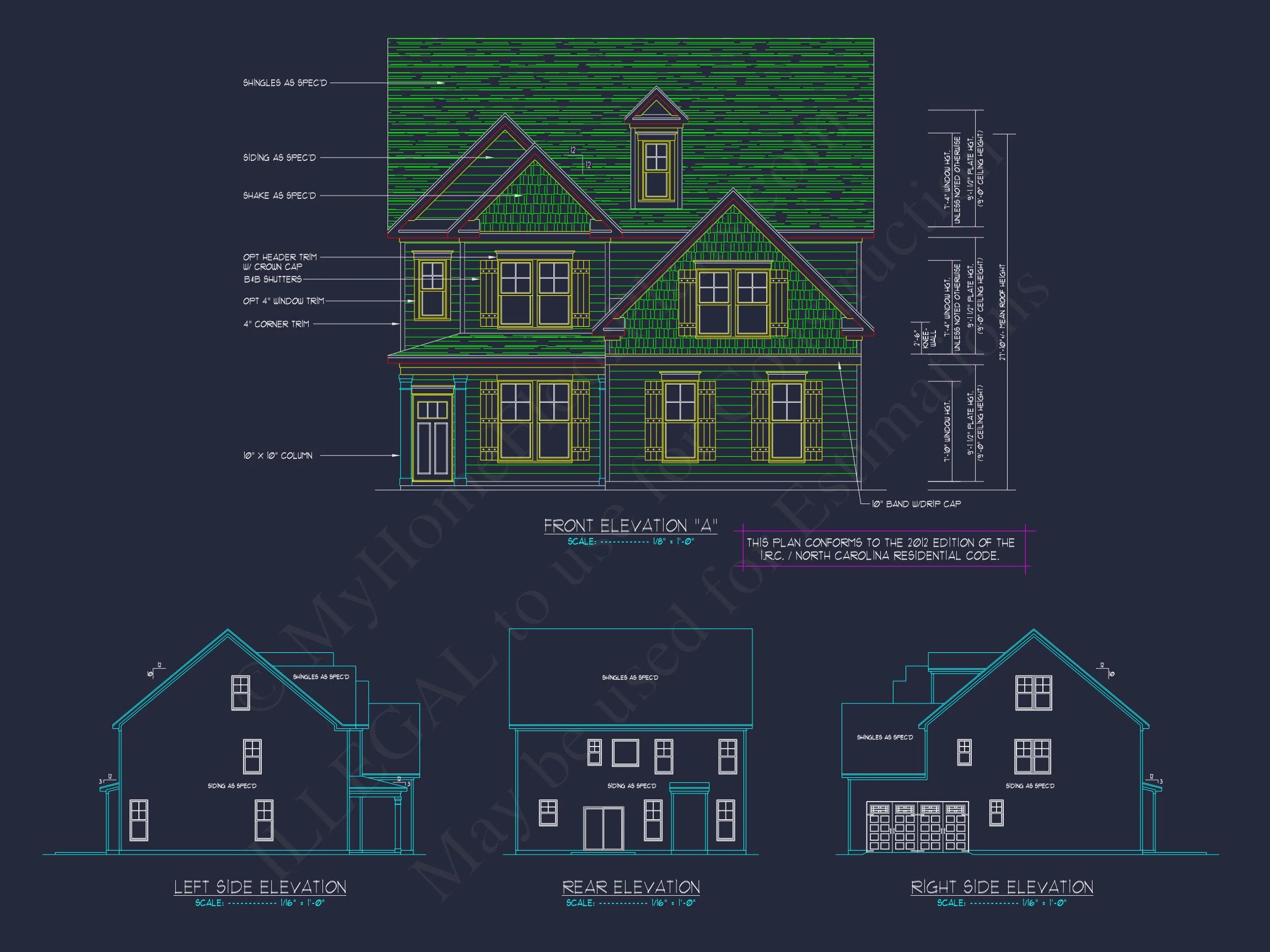17-1334 HOUSE PLAN - Modern Farmhouse Home Plan - 4-Bed, 3-Bath, 2,650 SF 6 Beautiful house Floor Plan: CAD & Blueprint Designs of Architectural Ownery