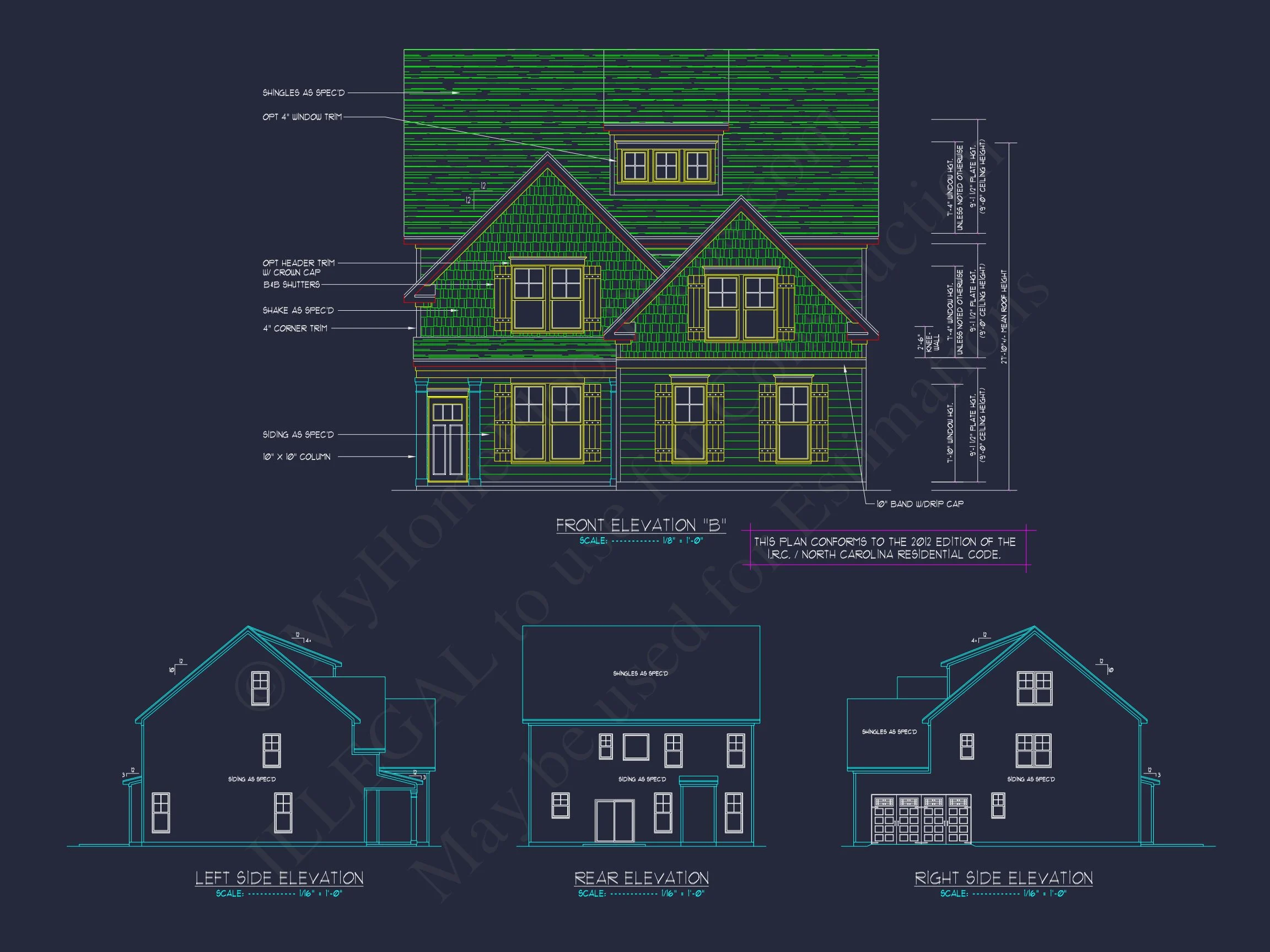 17-1334 HOUSE PLAN - Modern Farmhouse Home Plan - 4-Bed, 3-Bath, 2,650 SF 4 Beautiful house Floor Plan: CAD & Blueprint Designs of Architectural Ownery