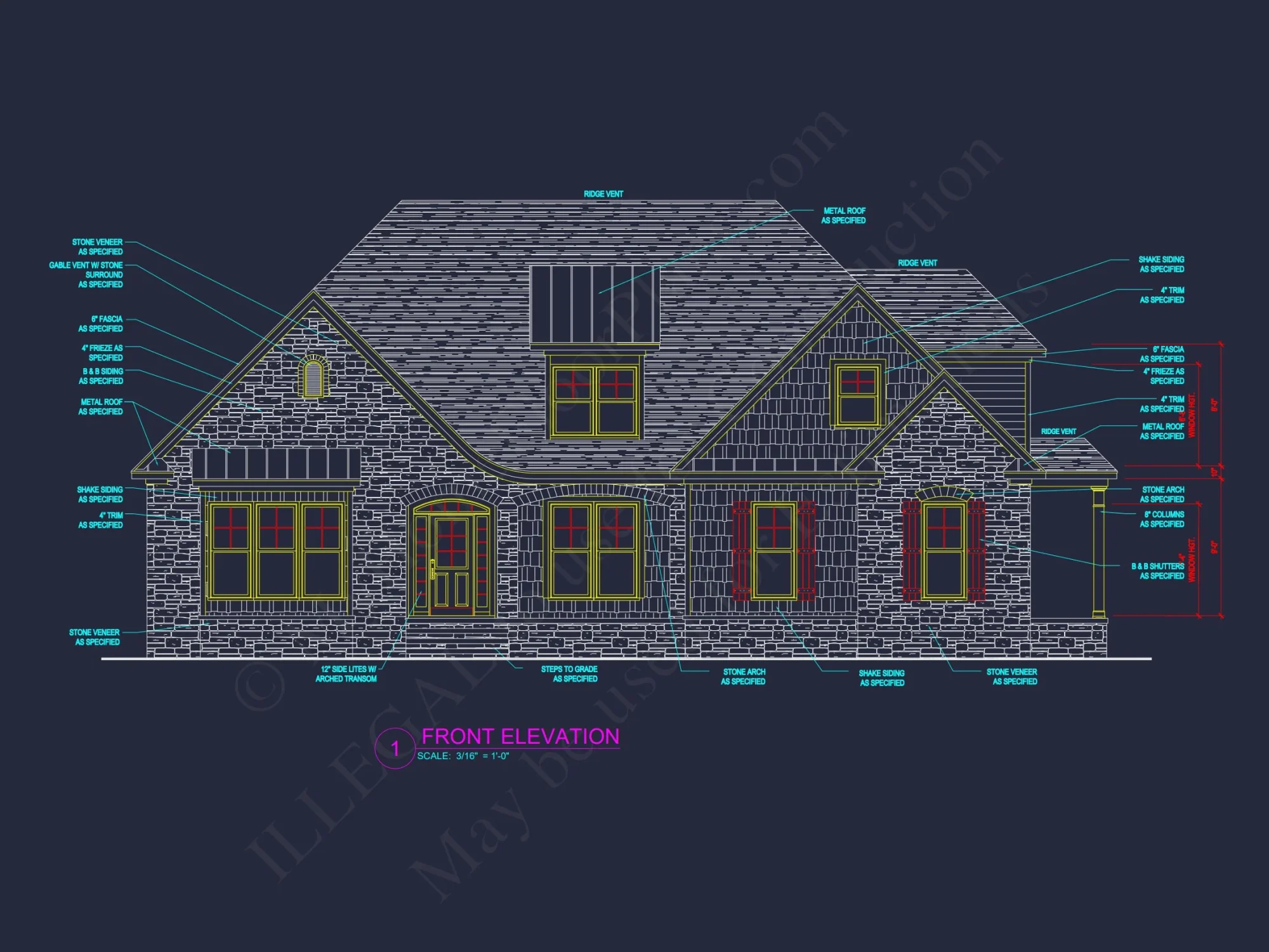 Traditional Craftsman house Plan with Detailed Floor Blueprint