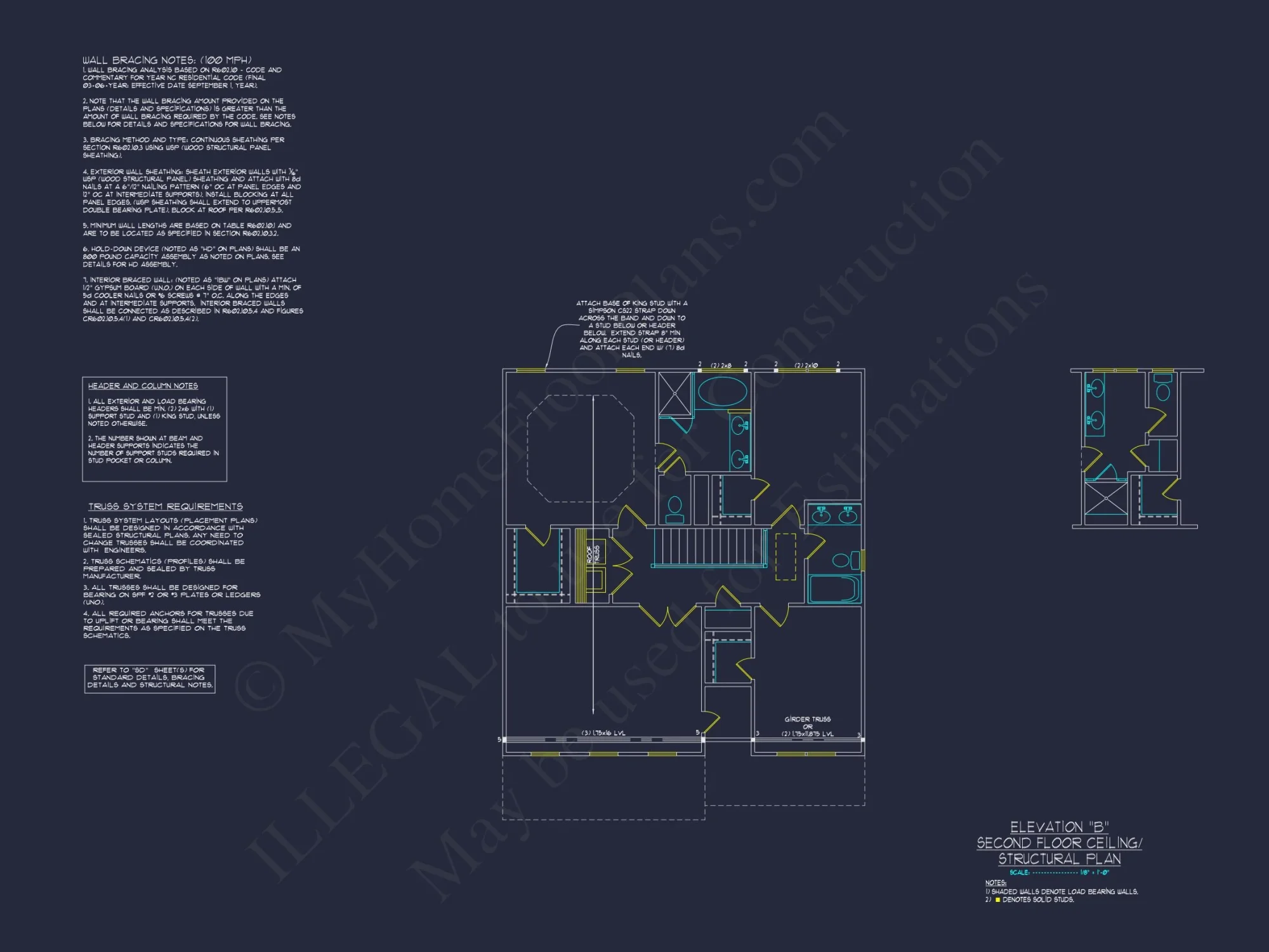 Traditional 2-Story house Plan with CAD Blueprints & Designs