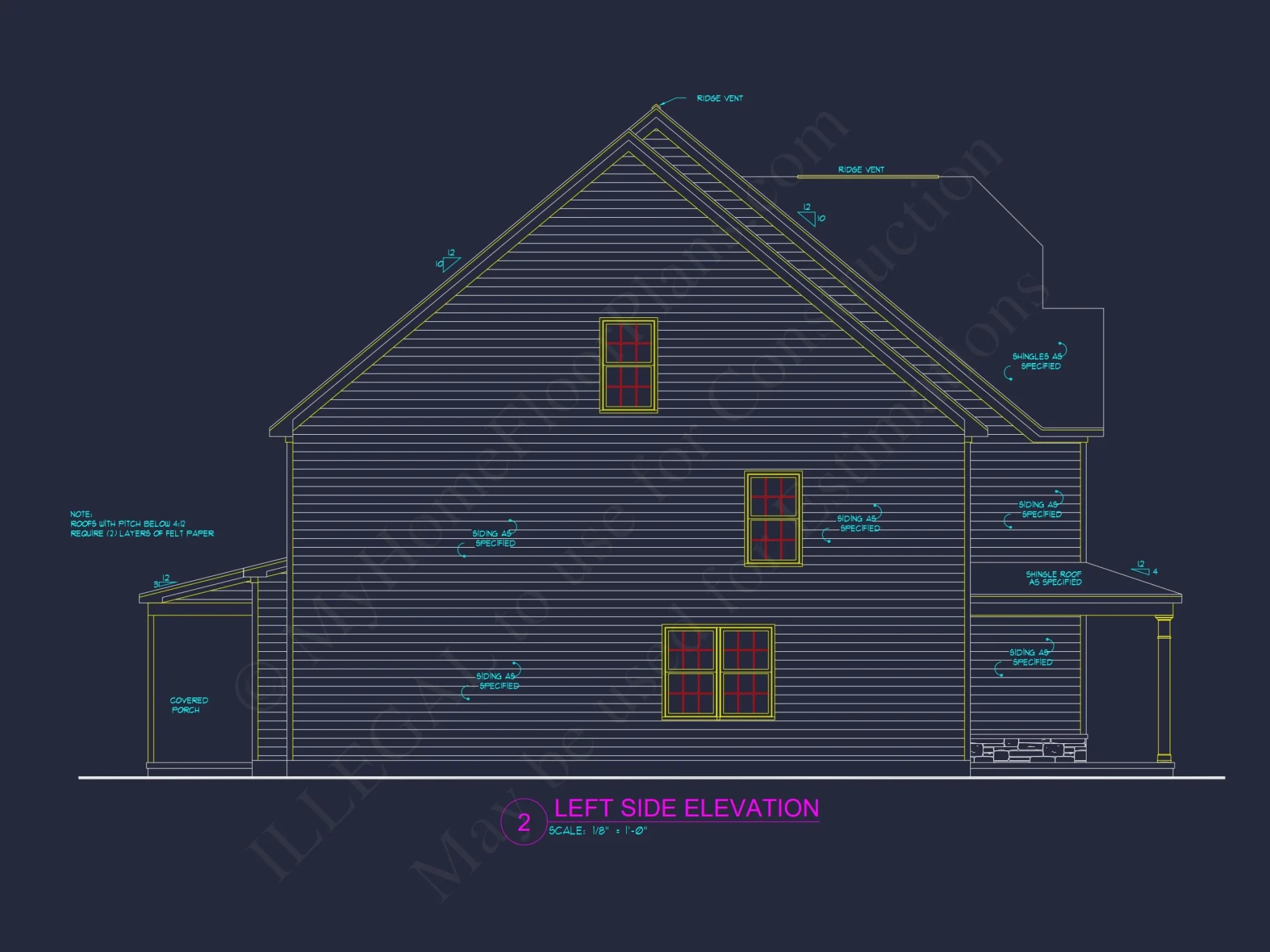 Spacious 2.5-Story house Plan with Open Floor CAD Designs