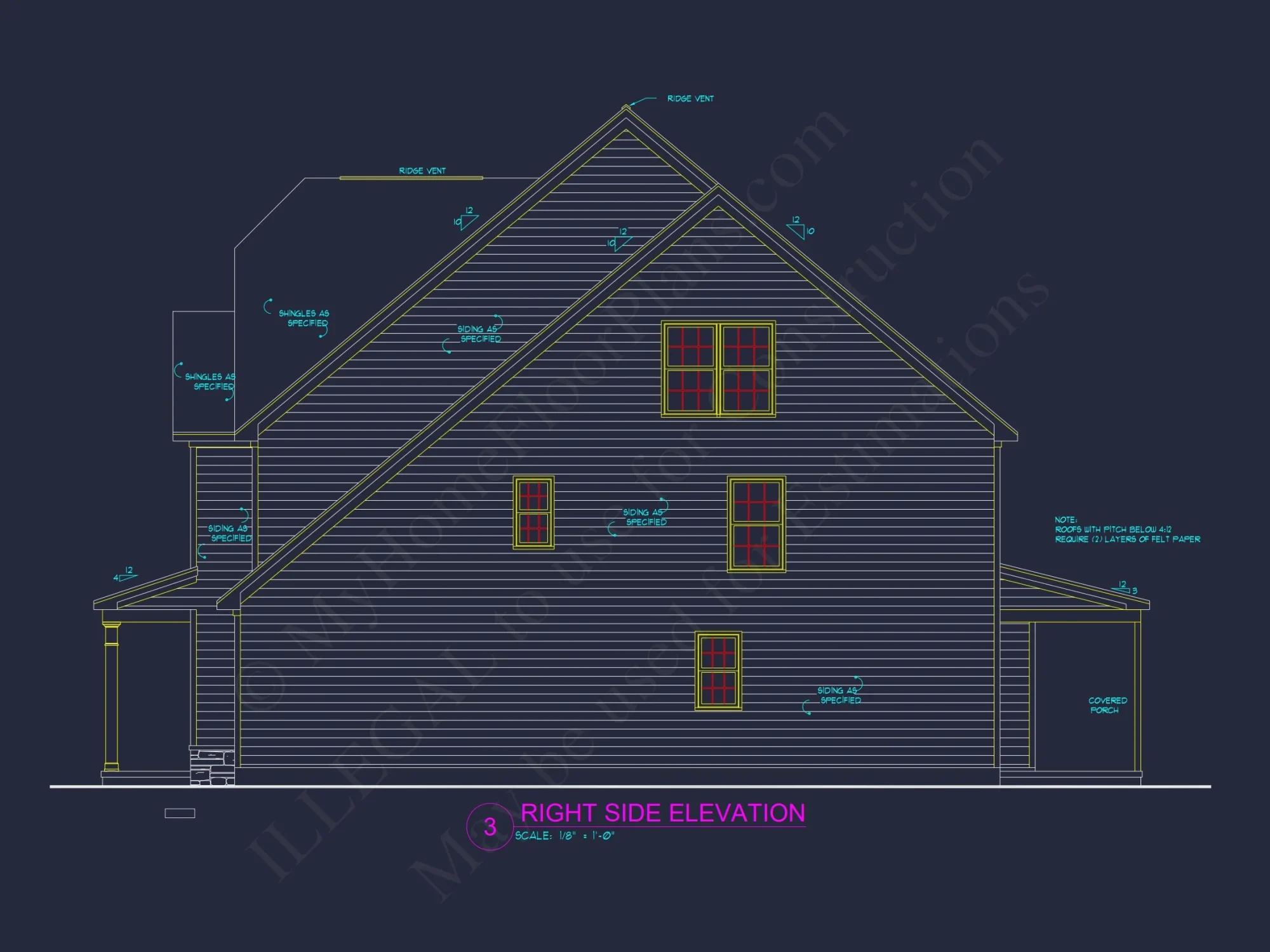 Spacious 2.5-Story house Plan with Open Floor CAD Designs