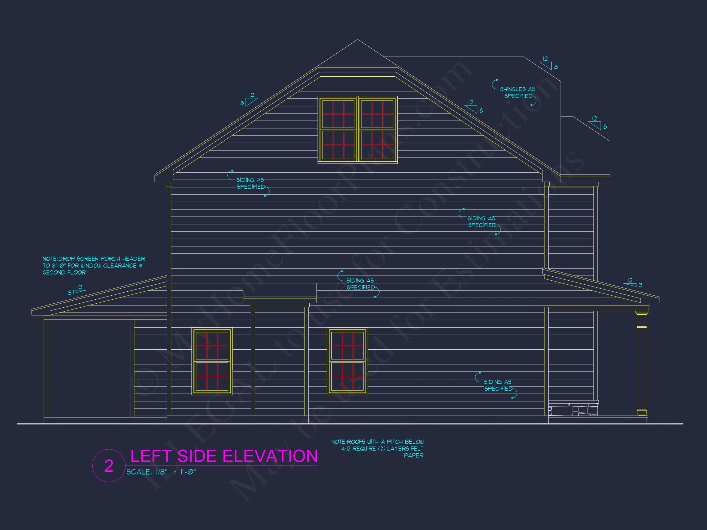 15-1525 HOUSE PLAN - Traditional Colonial Home Plan - 4-Bed, 3-Bath, 2,650 SF 4 Modern Suburban house Plan with 2.5 Floors and Garage