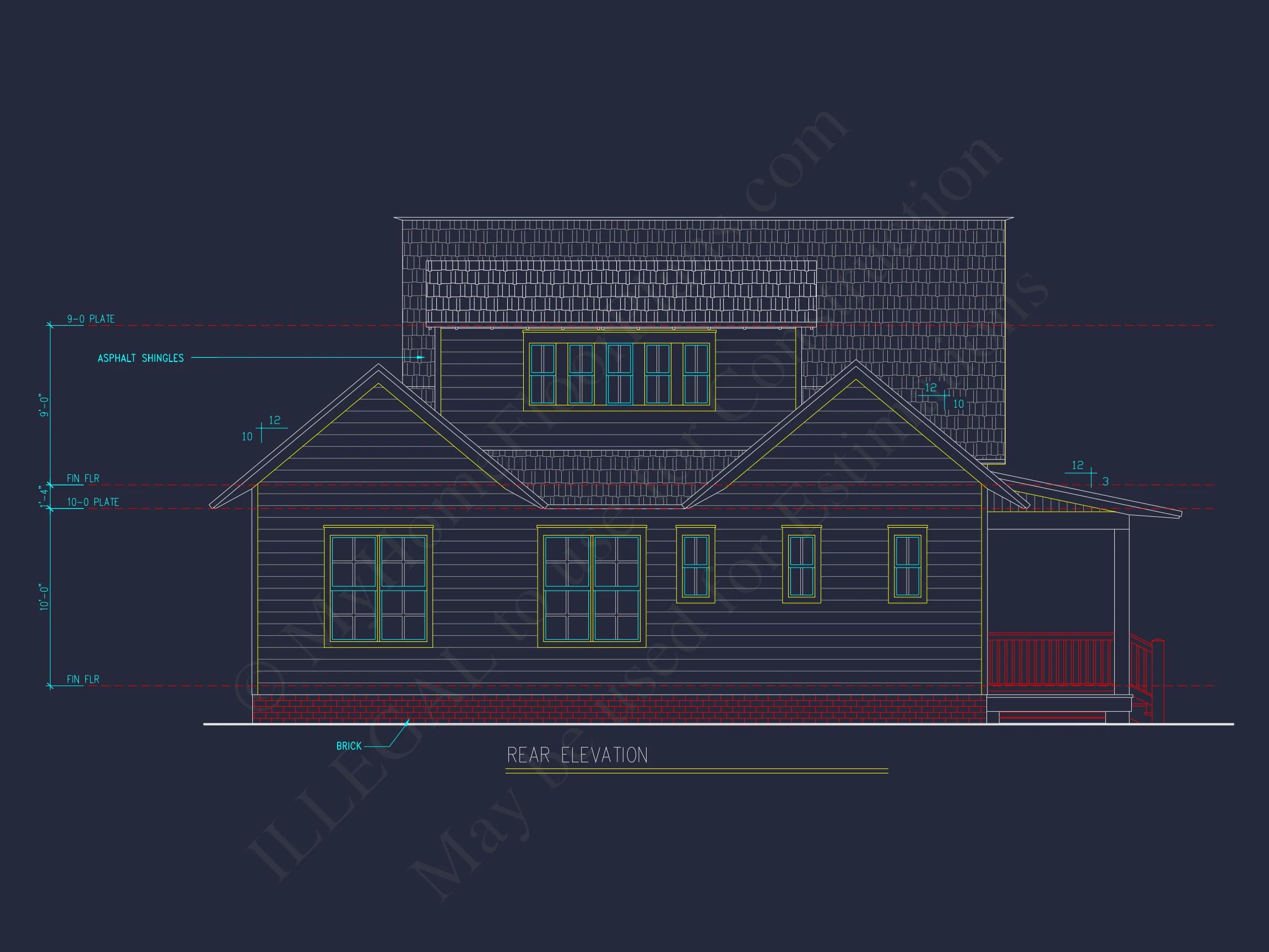 14-1666 HOUSE PLAN - Farmhouse Home Plan - 3-Bed, 2-Bath, 1,850 SF 6 2-Story Traditional Craftsman house Plan