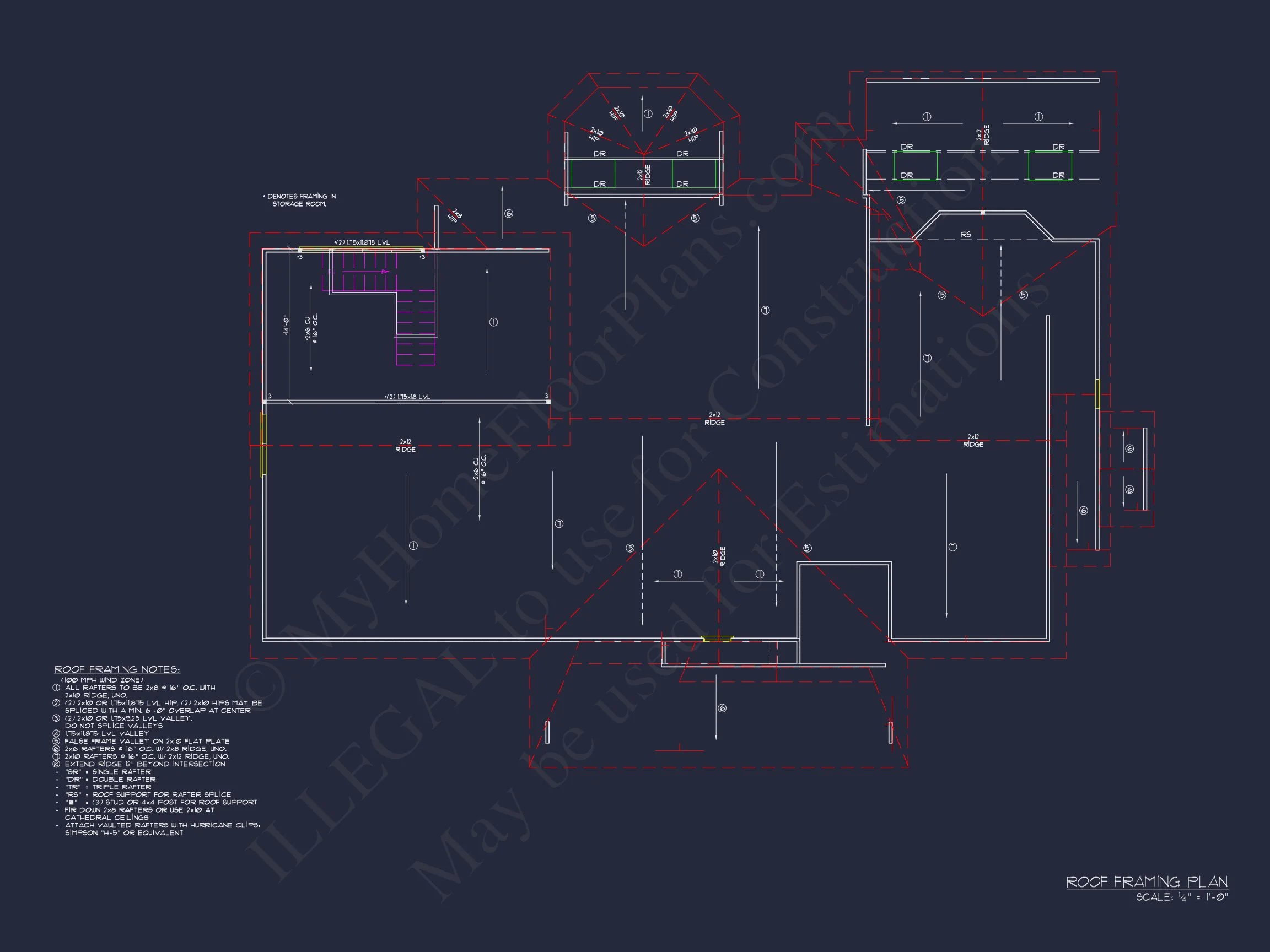 14-1435 HOUSE PLAN - Architectural House Plan: 1-Story Craftsman Design with CAD 10 Architectural house Plan: 1-Story Craftsman Design with CAD