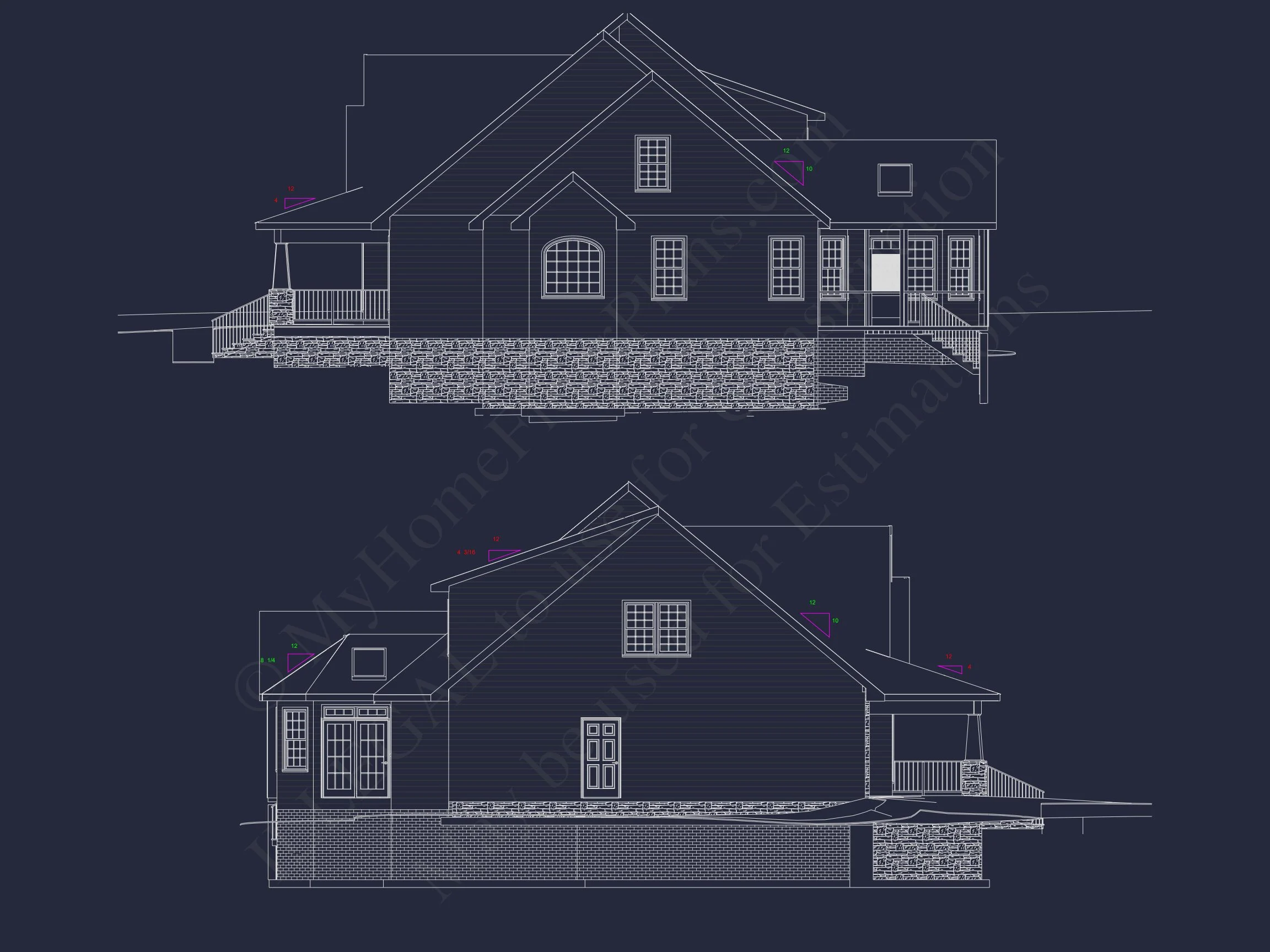 14-1435 HOUSE PLAN - Architectural House Plan: 1-Story Craftsman Design with CAD 5 Architectural house Plan: 1-Story Craftsman Design with CAD
