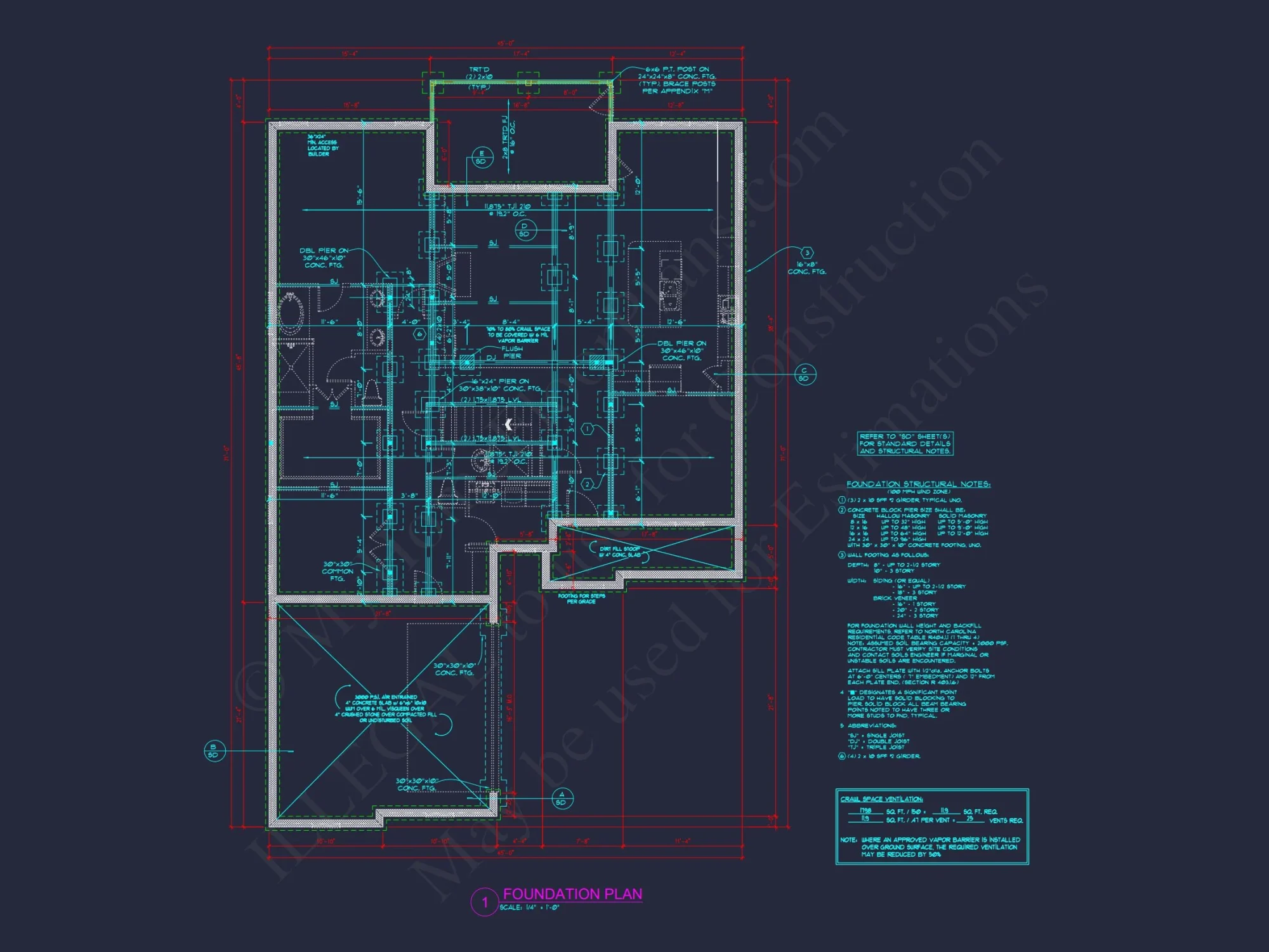Modern Craftsman house Plan with CAD Designs and Floor Blueprint