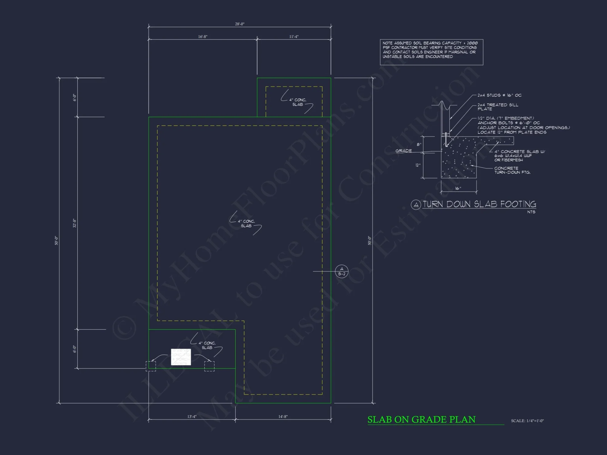 Compact Single-Family house Plan with Blueprint Designs in CAD