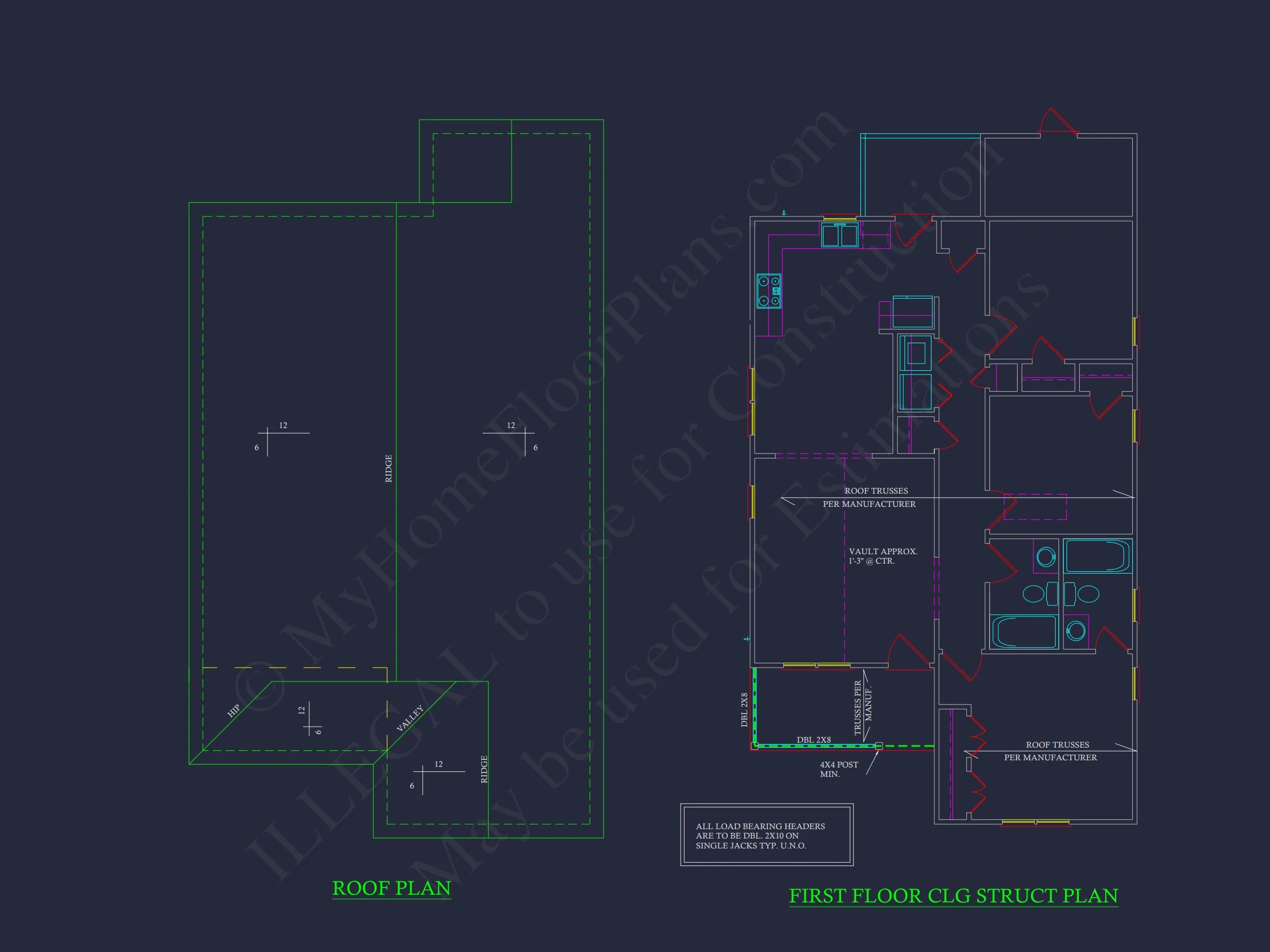 14-1107 HOUSE PLAN - Compact Single-Family House Plan with Blueprint Designs in CAD 8 Compact Single-Family house Plan with Blueprint Designs in CAD