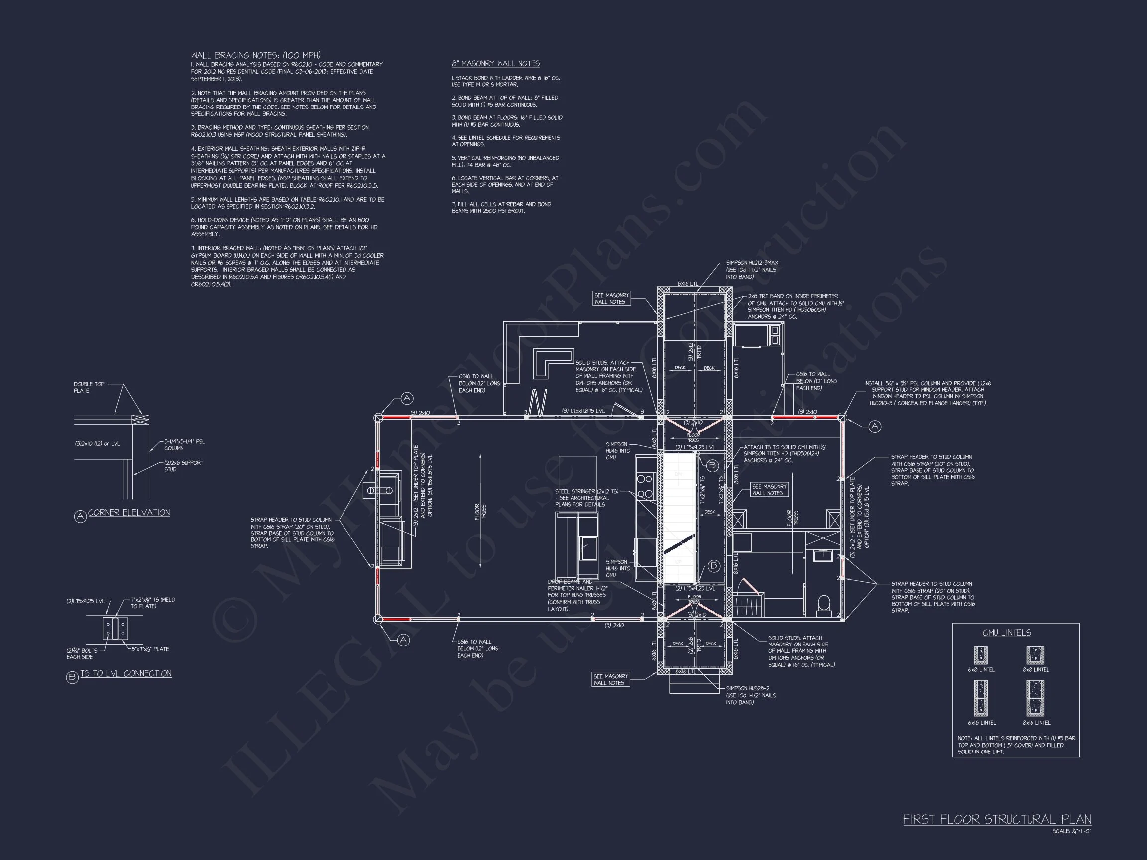 13-1730 HOUSE PLAN - Modern Contemporary Home Plan - 3-Bed, 2.5-Bath, 2,433 SF 21 Modern house Floor Plan: 2-Story Architectural Designs Blueprint