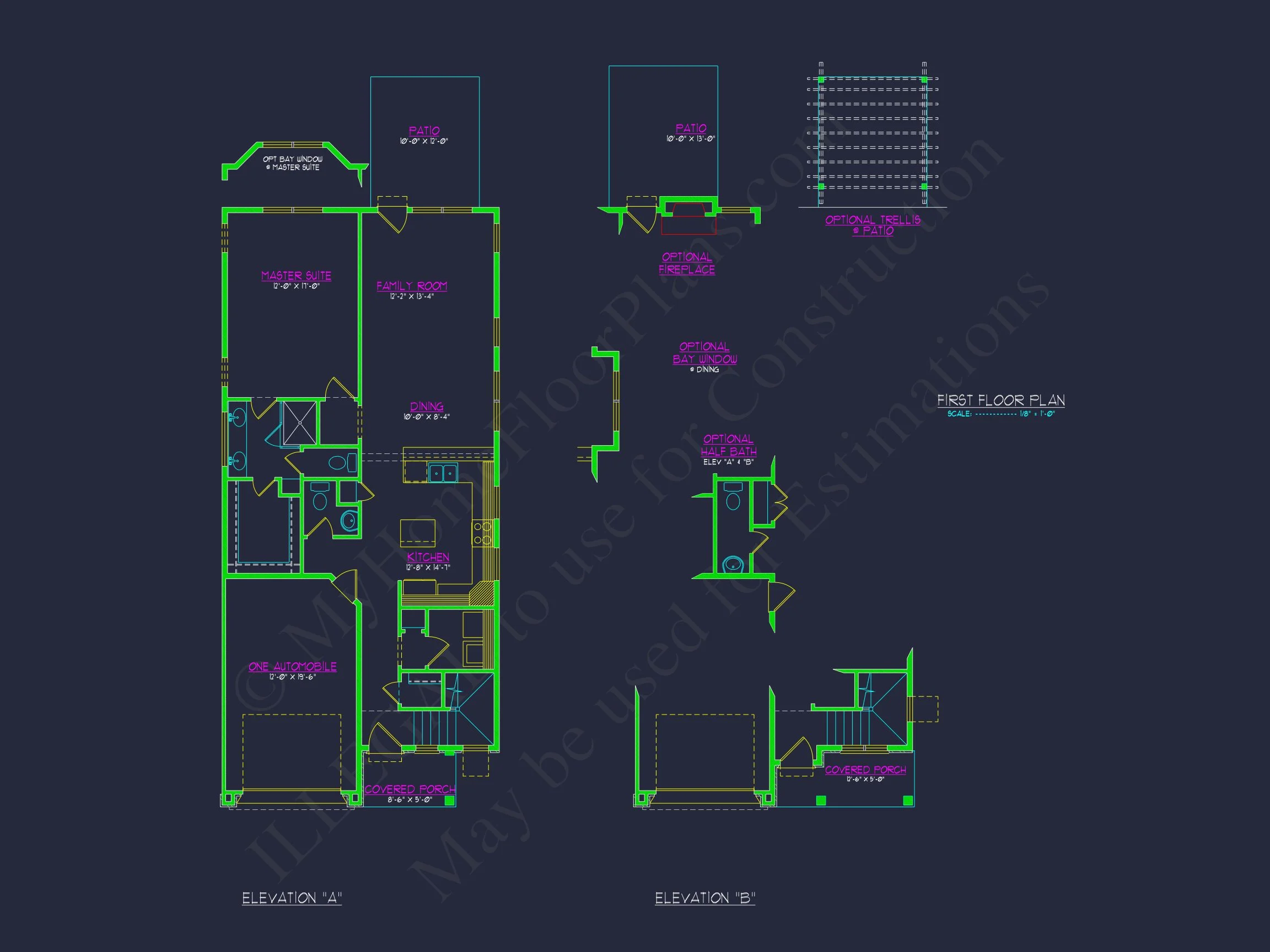 13-1586 HOUSE PLAN - Modern Farmhouse Plan - 3-Bed, 2.5-Bath, 2,150 SF 5 Sophisticated house Plan with CAD Customized Architecture
