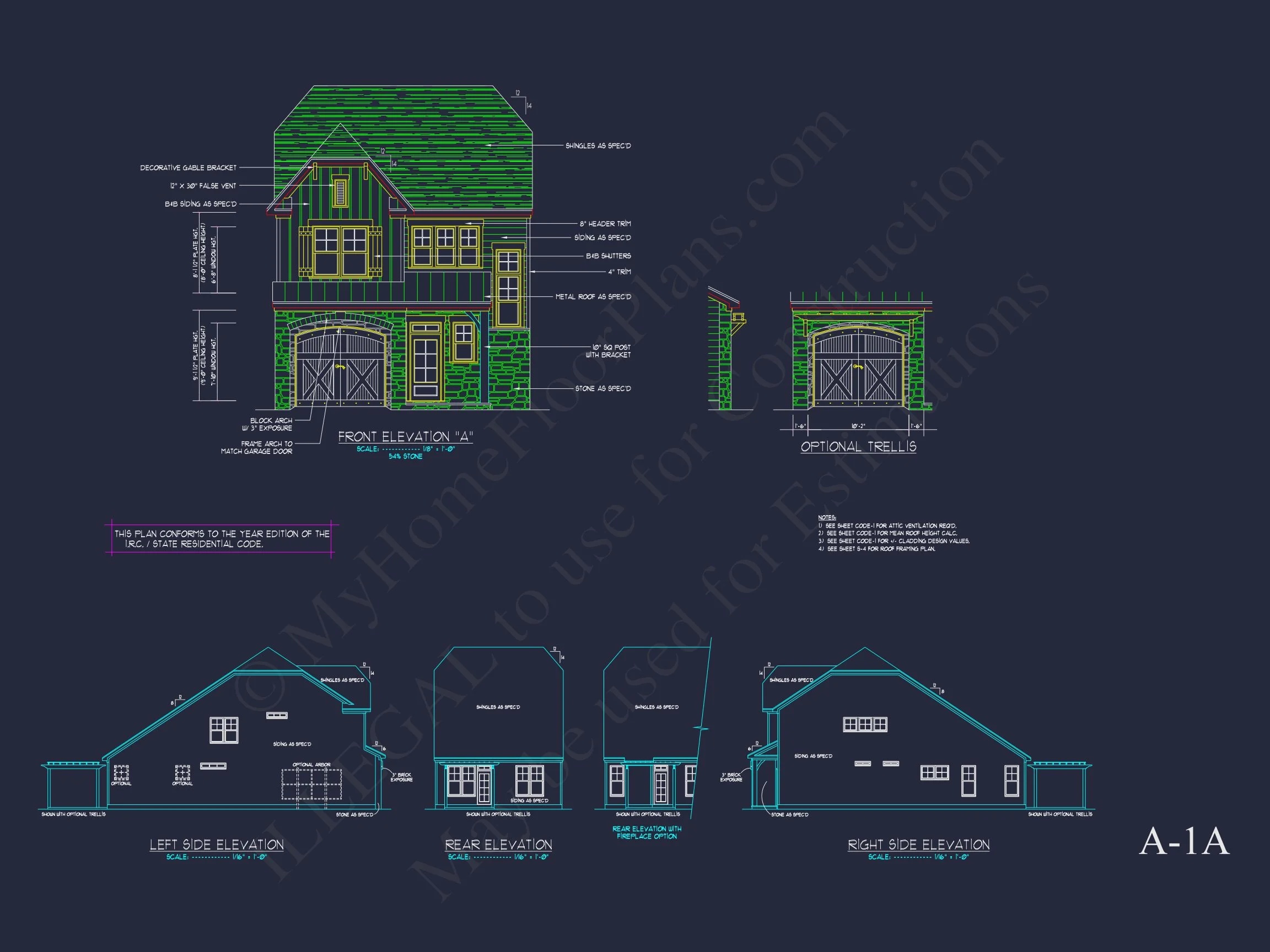 13-1586 HOUSE PLAN - Modern Farmhouse Plan - 3-Bed, 2.5-Bath, 2,150 SF 3 Sophisticated house Plan with CAD Customized Architecture