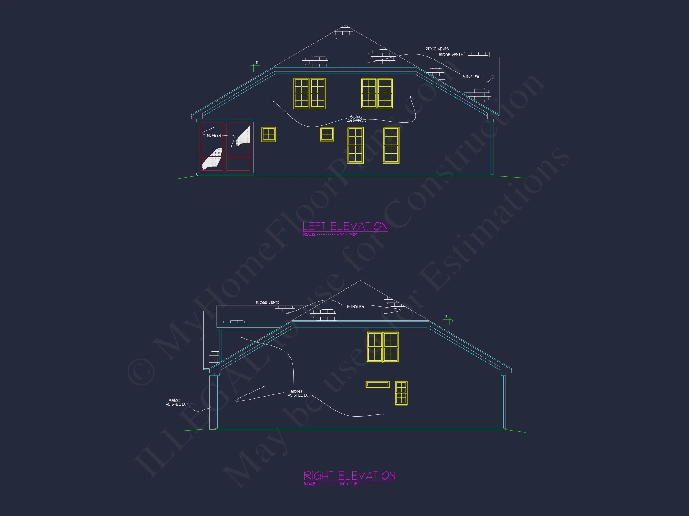 13-1401 MAPLE HOUSE PLAN - Traditional Home Plan - 3-Bed, 2-Bath, 2,315 SF 3 Elegant house Design