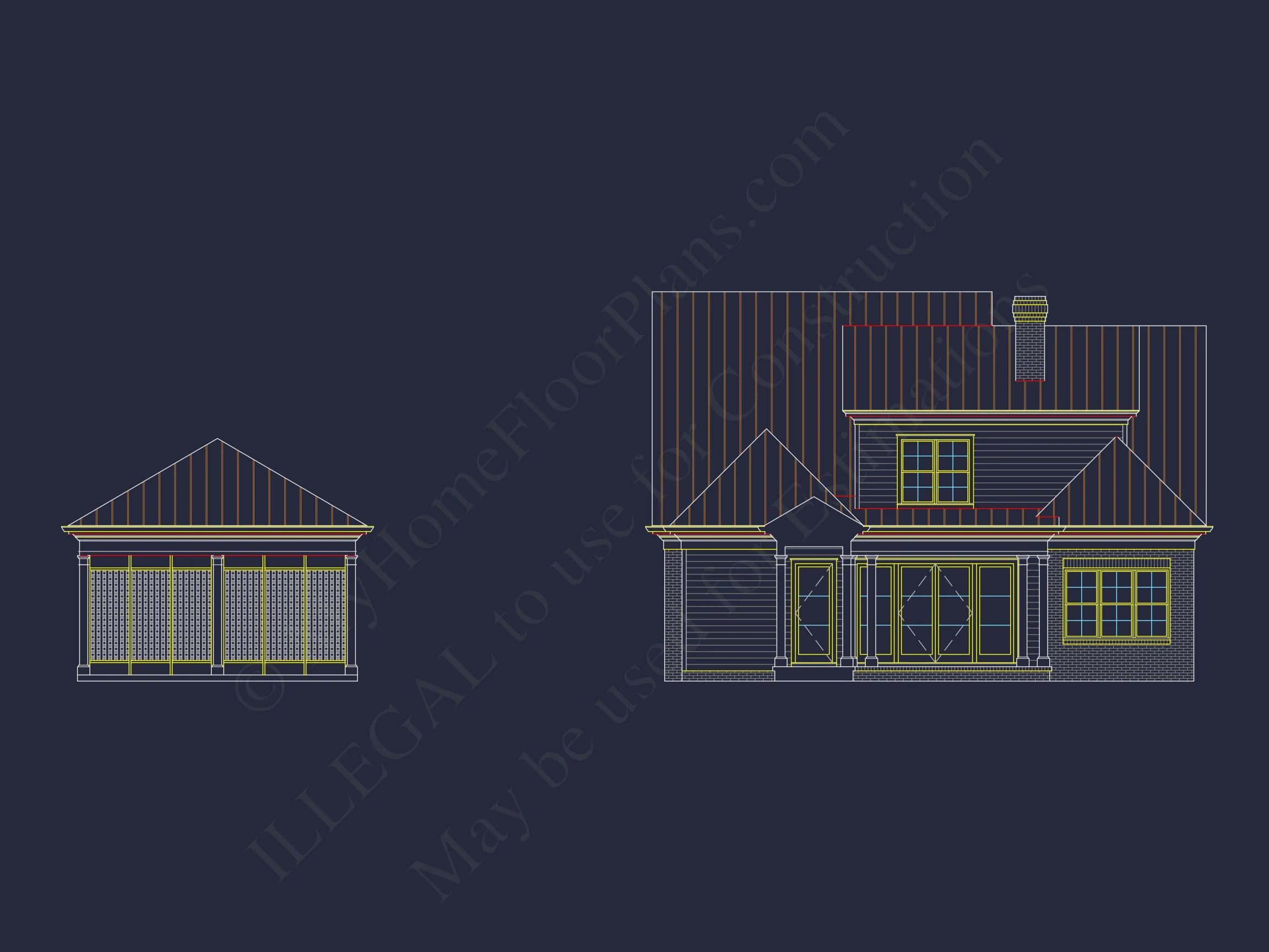13-1162 HOUSE PLAN -Colonial Revival Home Plan - 4-Bed, 3-Bath, 2,850 SF 7 Colonial Revival house Floor Plan