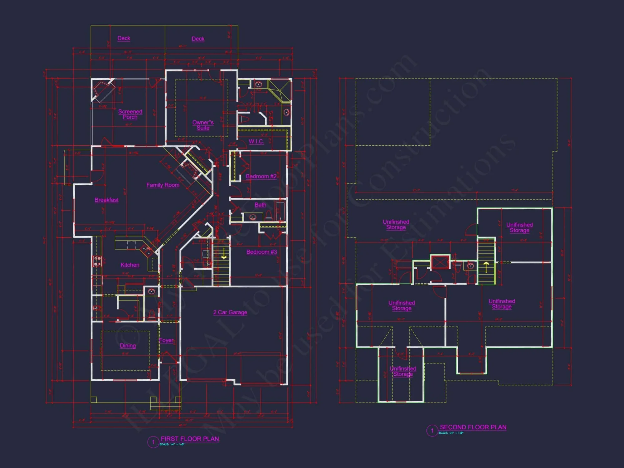 house Plan for Modern Craftsman Design and CAD Blueprint