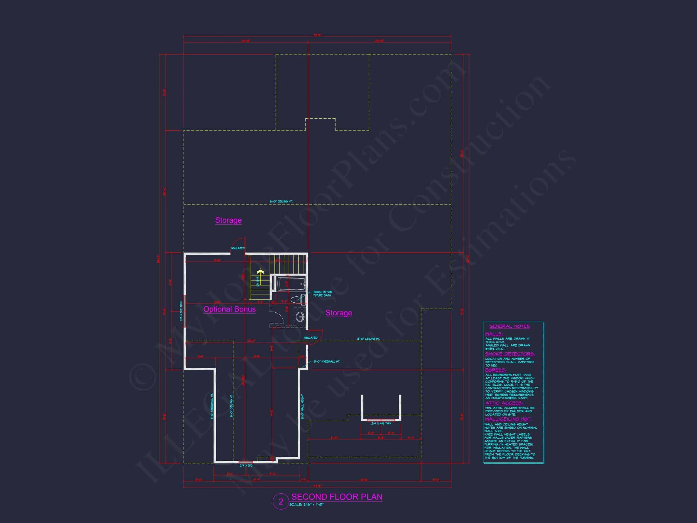 11-1955 HOUSE PLAN - Dutch Colonial Home Plan - 3-Bed, 2.5-Bath, 2,350 SF 9 Custom Craftsman house Floor Plan Blueprint with CAD Designs