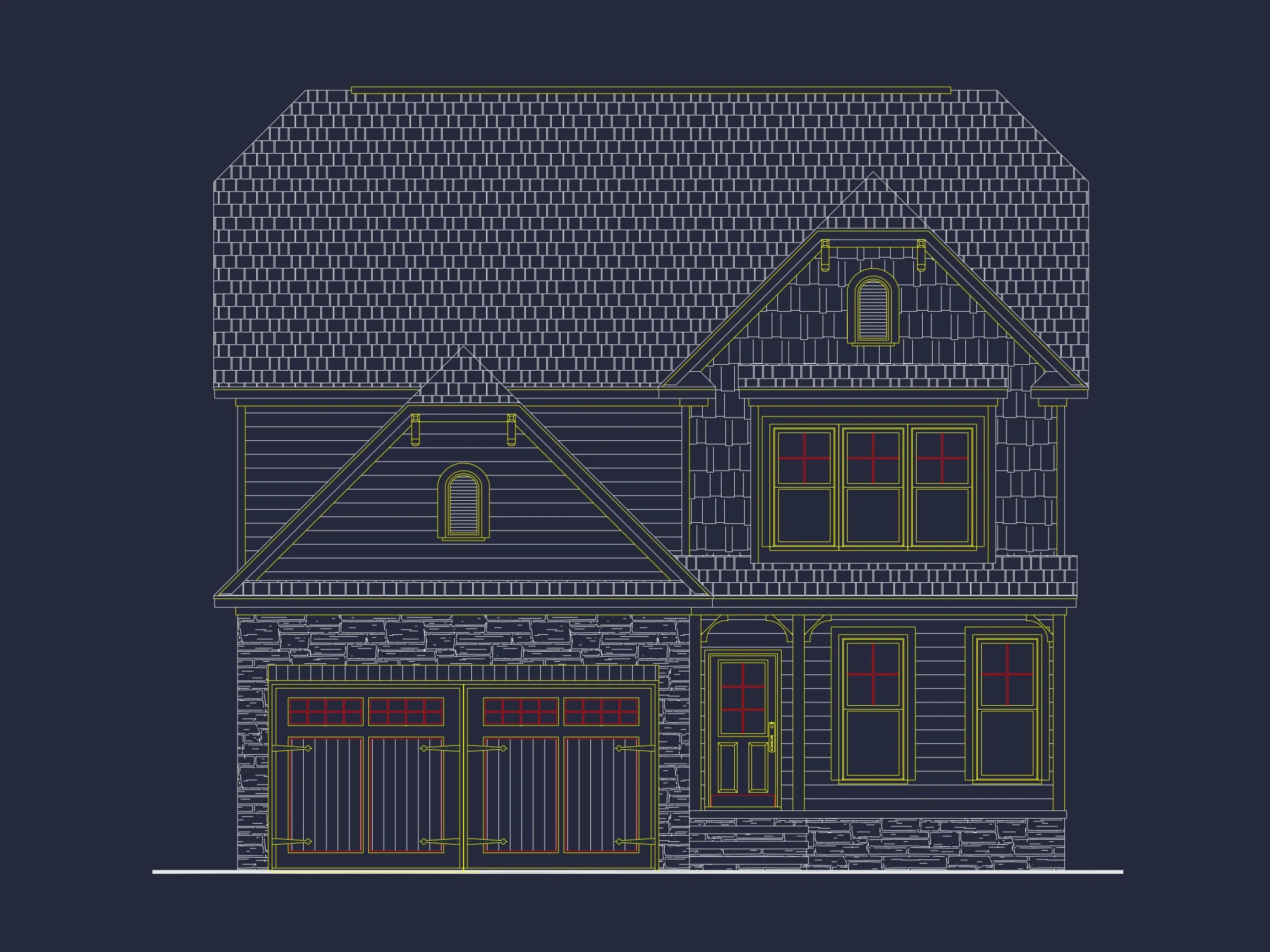 11-1750 HOUSE PLAN - Traditional Farmhouse Plan - 3-Bed, 2.5-Bath, 2,250 SF 3 Elegant Craftsman house Plan with Floor Plans & CAD Designs