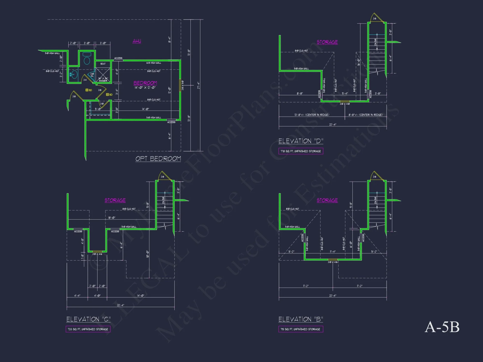 Customizable house Plan with 2-Story Blueprint CAD Designs