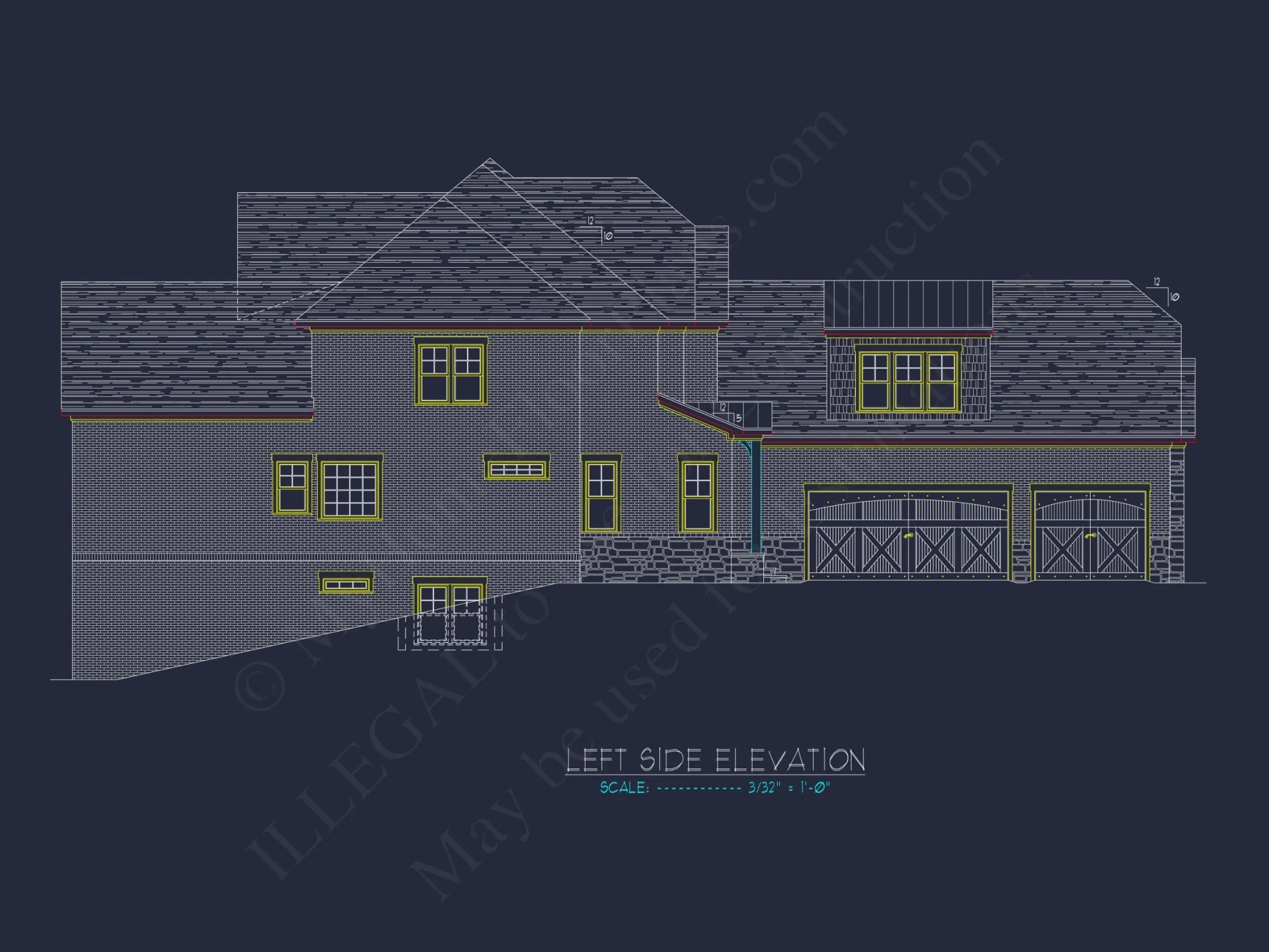 Luxury house Plan with CAD Floor Plans & Architectural Designs