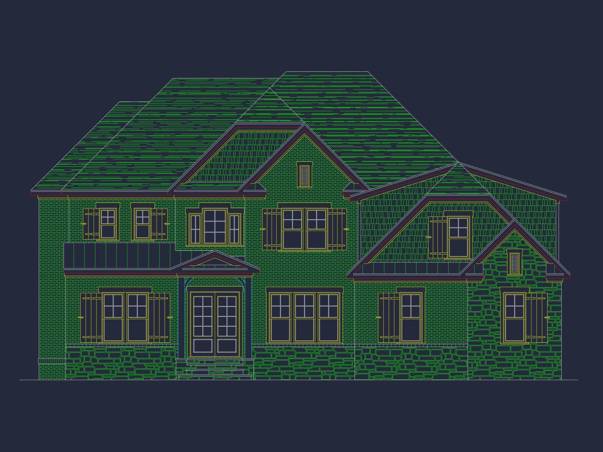 Luxury house Plan with CAD Floor Plans & Architectural Designs