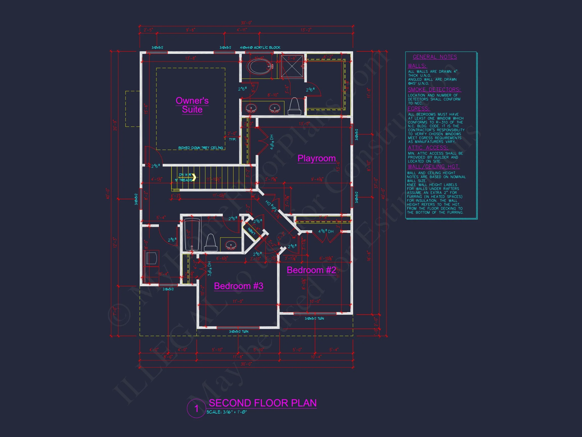 11-1436B HOUSE PLAN -Traditional Colonial Home Plan - 4-Bed, 2.5-Bath, 2,250 SF 7 Charming house and Floor Plan Blueprint with Modern Designs