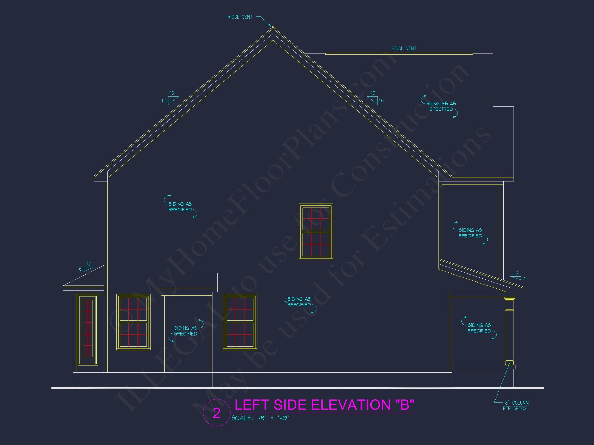11-1436B HOUSE PLAN -Traditional Colonial Home Plan - 4-Bed, 2.5-Bath, 2,250 SF 2 Charming house and Floor Plan Blueprint with Modern Designs