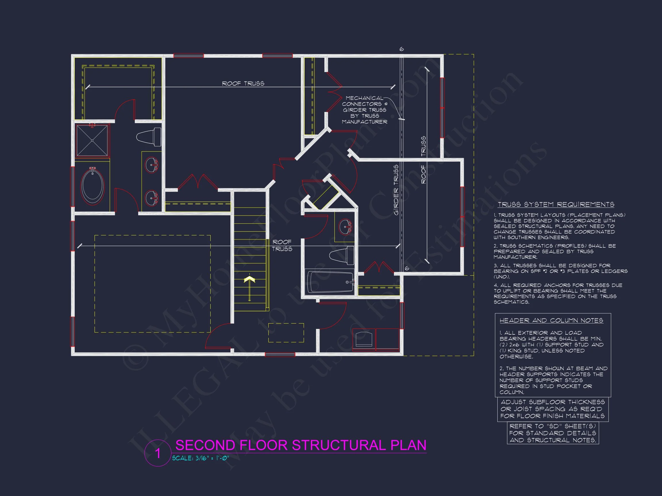 11-1411B HOUSE PLAN -Traditional Colonial Home Plan - 3-Bed, 2.5-Bath, 1,798 SF 13 house Plan Blueprint with 2 Floors, 3 Beds, and Garage
