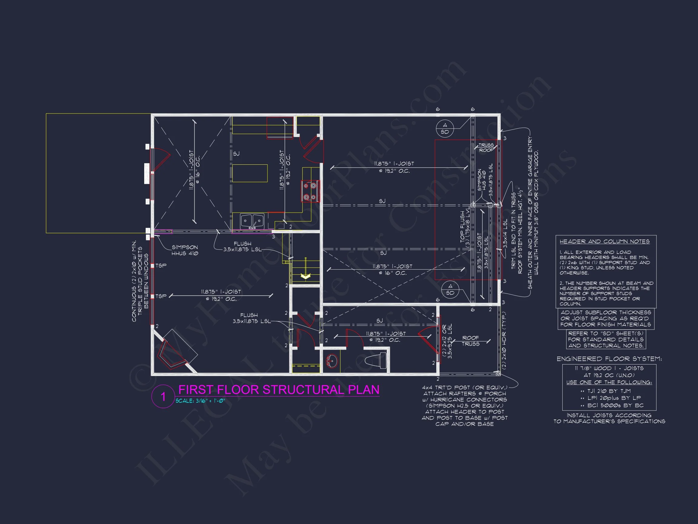 11-1411B HOUSE PLAN -Traditional Colonial Home Plan - 3-Bed, 2.5-Bath, 1,798 SF 12 house Plan Blueprint with 2 Floors, 3 Beds, and Garage